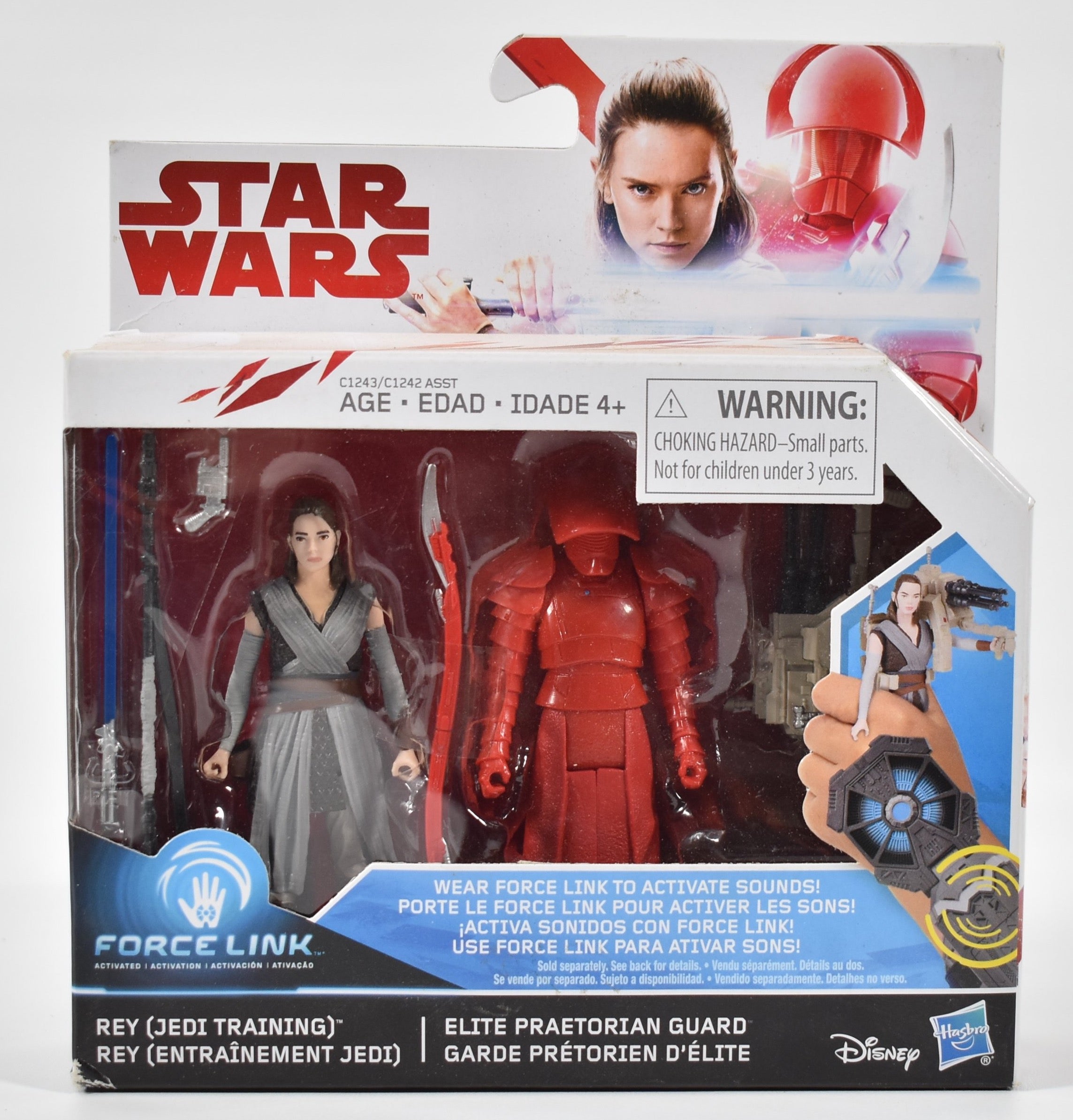 Star Wars Rey Jedi Training Elite Praetorian Guard Force Link Disney Hasbro New