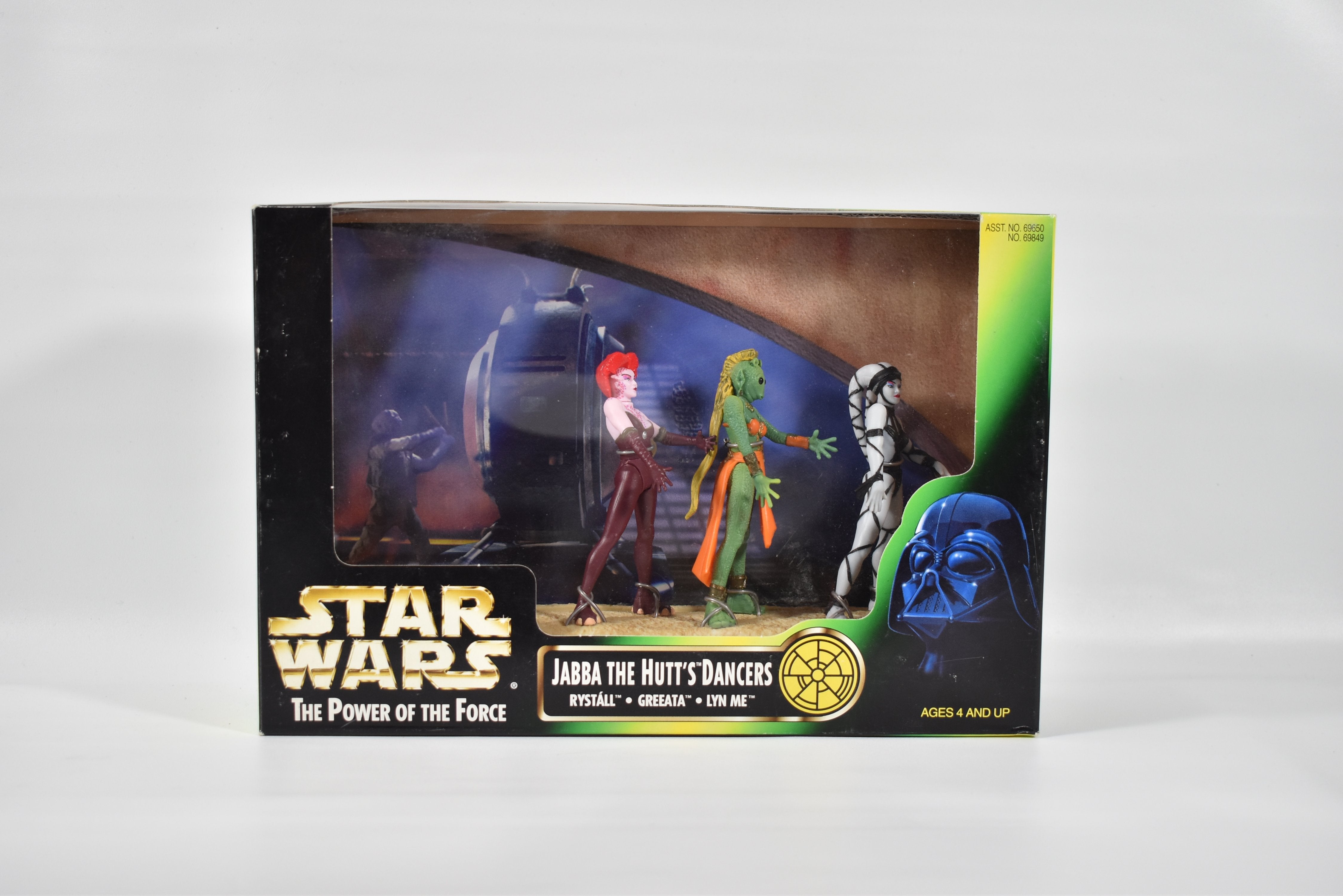 Star Wars Power of the force Jabba The Hutts Dancers Rystall Greeata Lyn Me