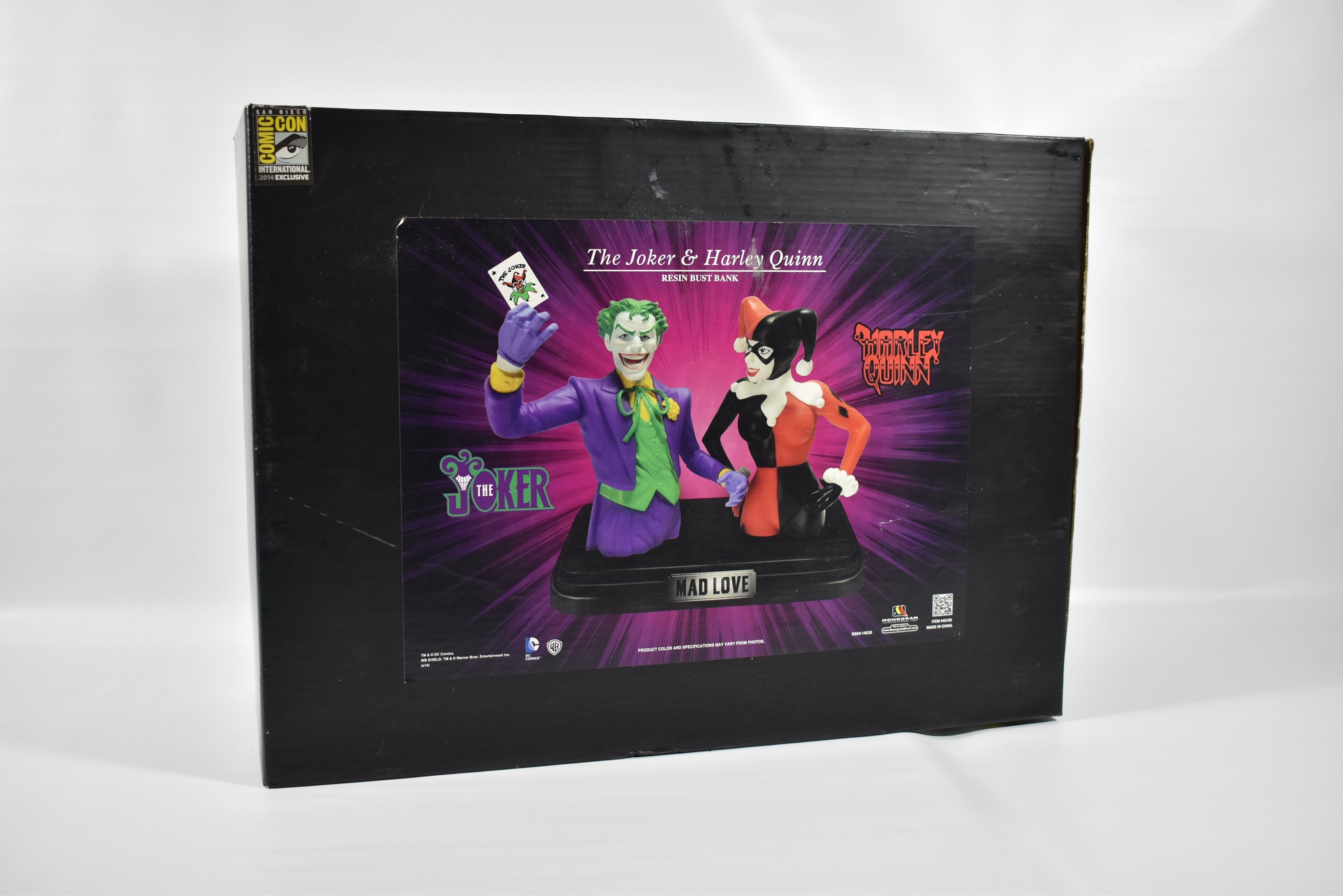 The Joker & Harley Quinn Resin Bust Bank Exclusive San Diego Comic Con NEW