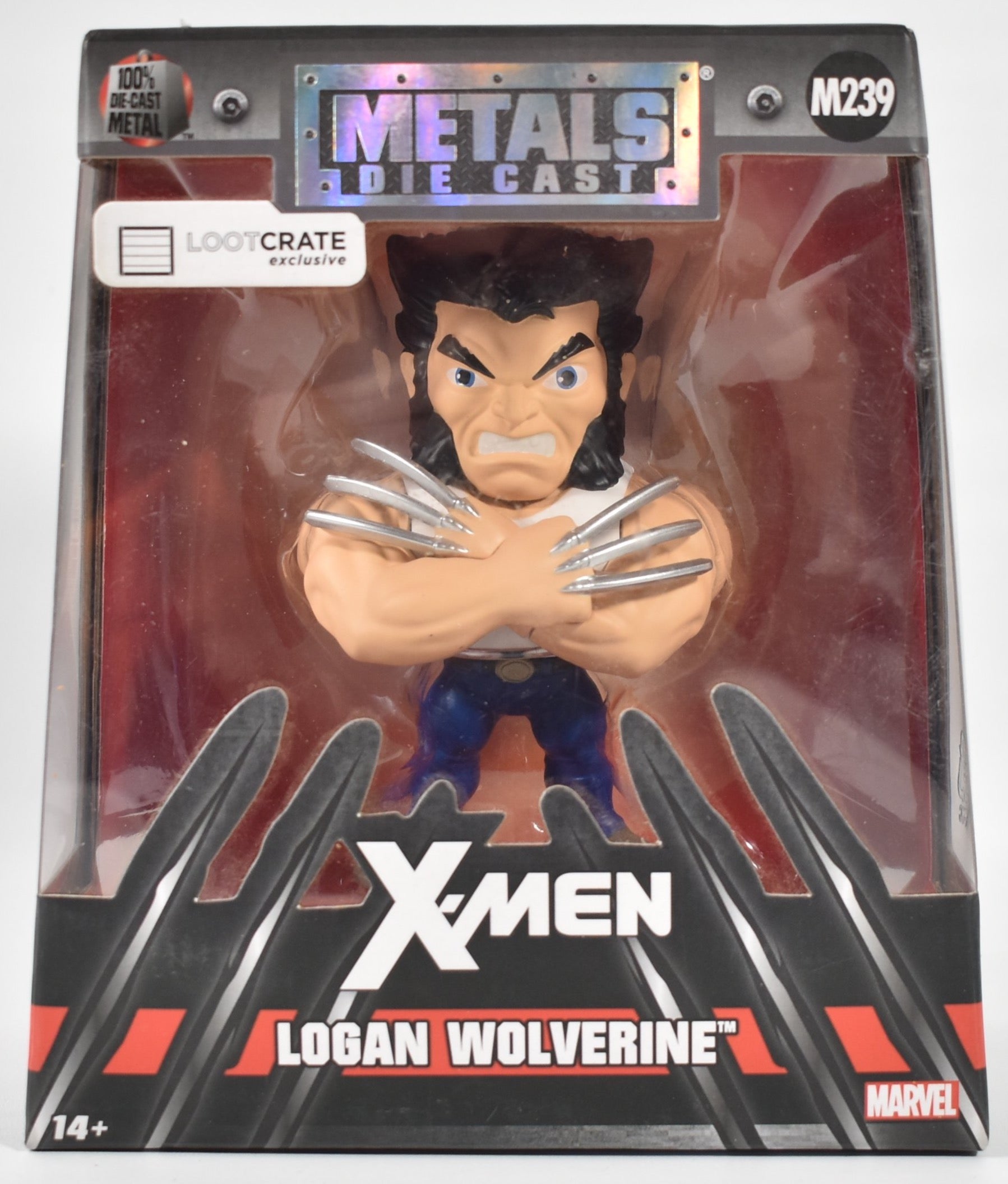 Metal Die Cast X-Men Logan Wolverine Loot Crate Exclusive Marvel