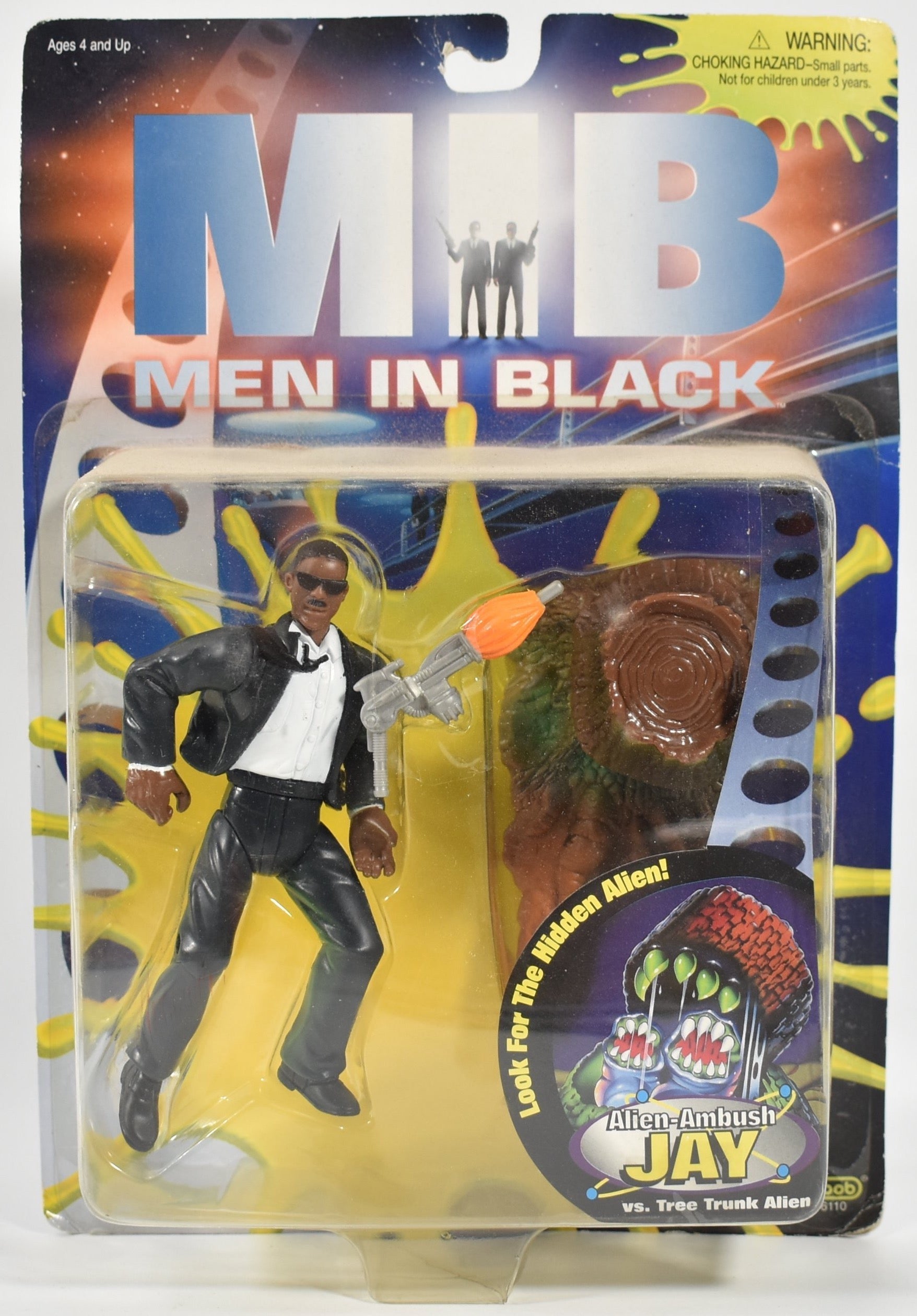 The Men In Black Alien Ambush Jay Vs Tree Trunk Alien Galoob 76110