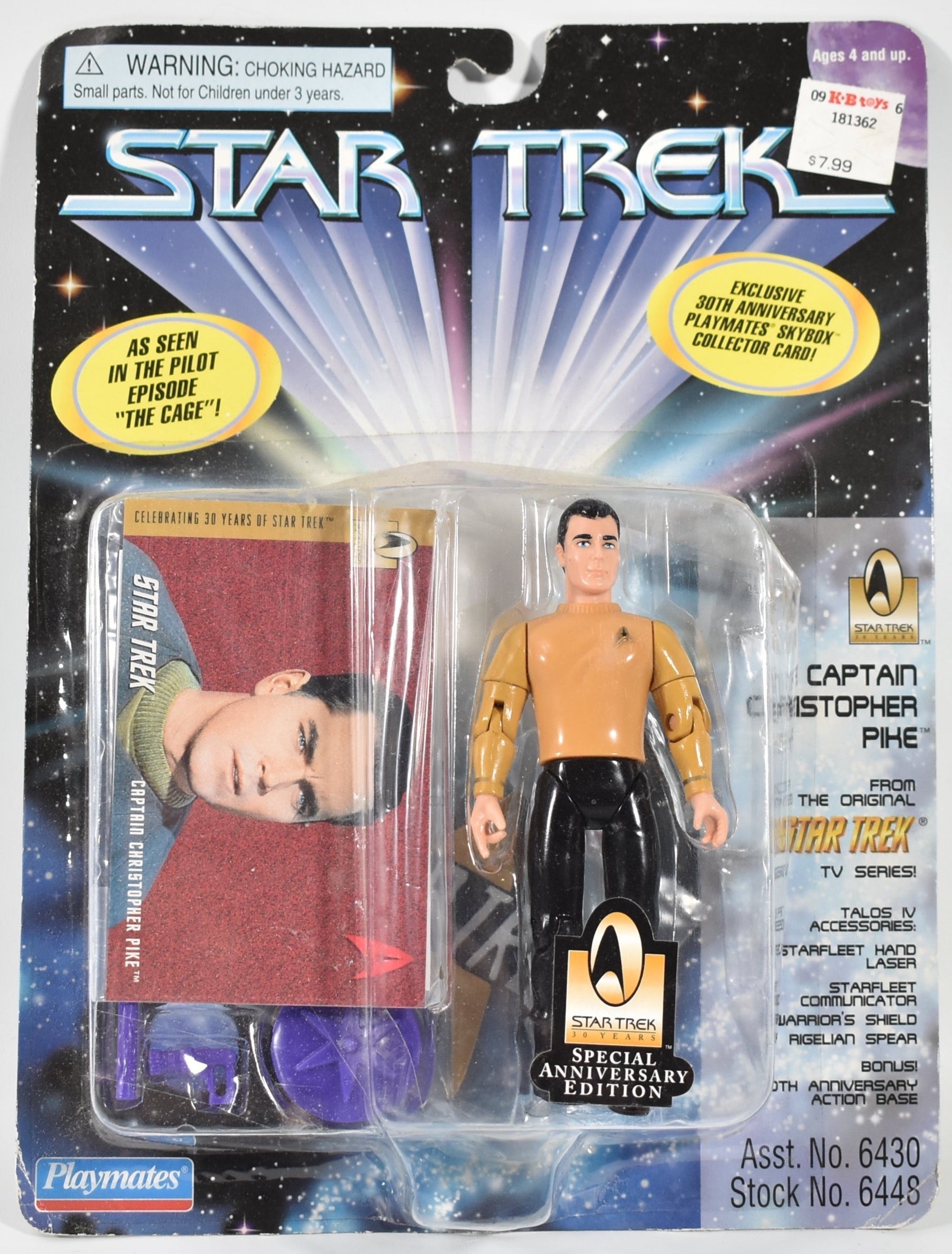 Star Trek Captain Christopher Pike 30th Anniversary Edition Play Mates