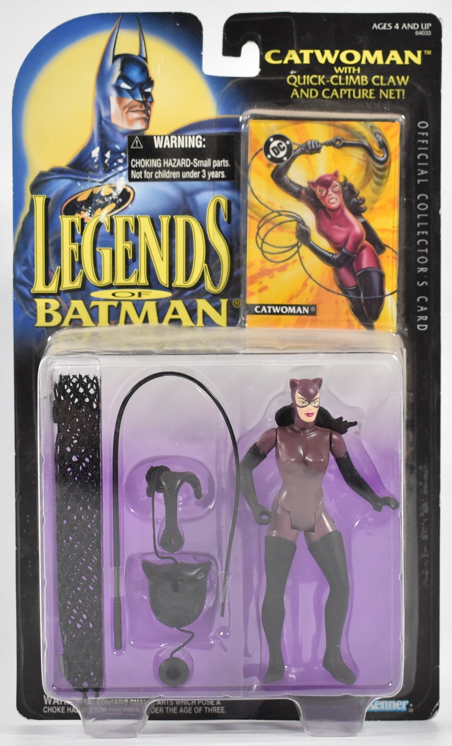 Legends of Batman Cat Woman with Quick Climb Claw & Capture Net Kenner 1994