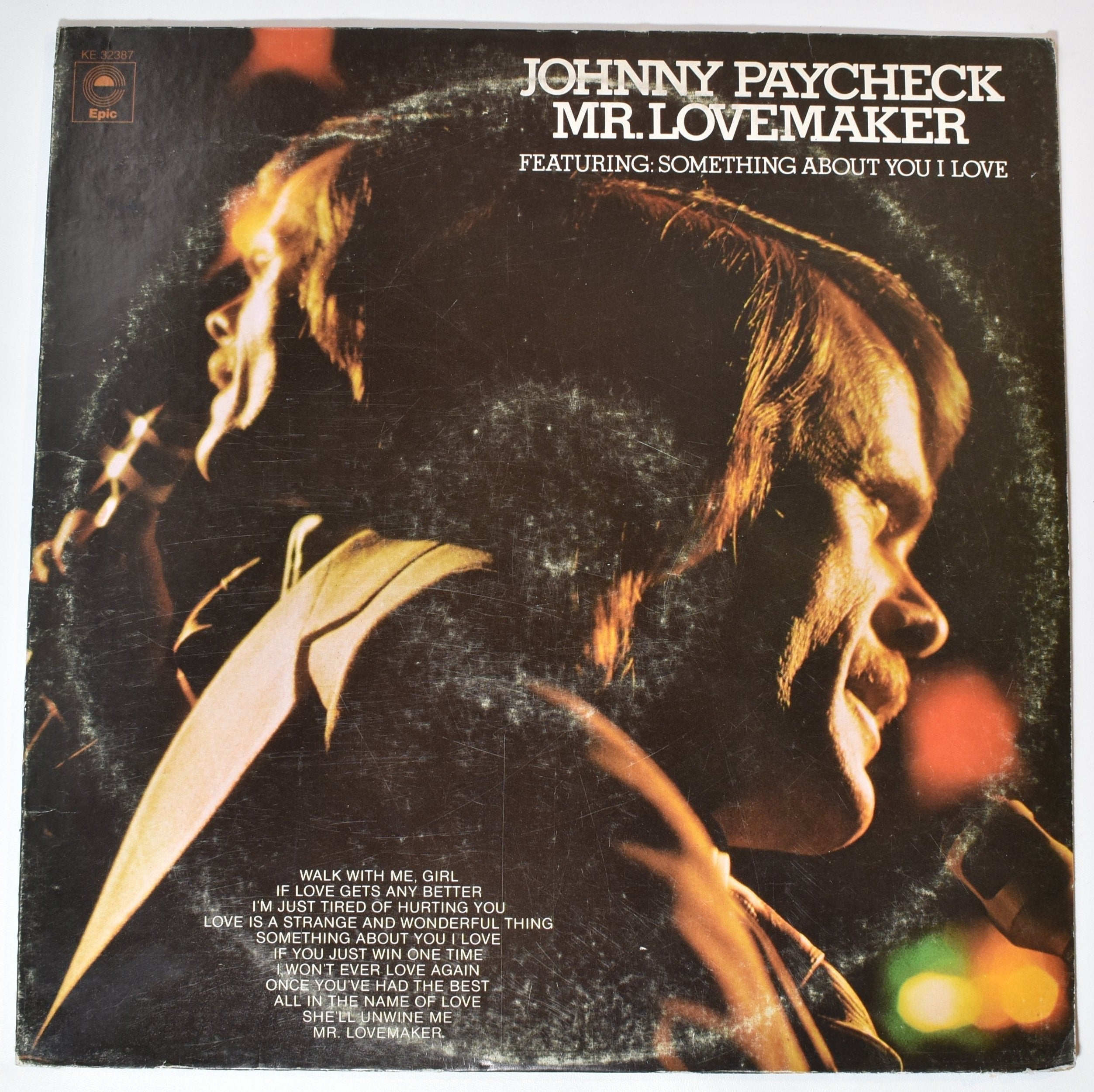 Johnny Paycheck Mr. love maker vinyl record used something about you I love