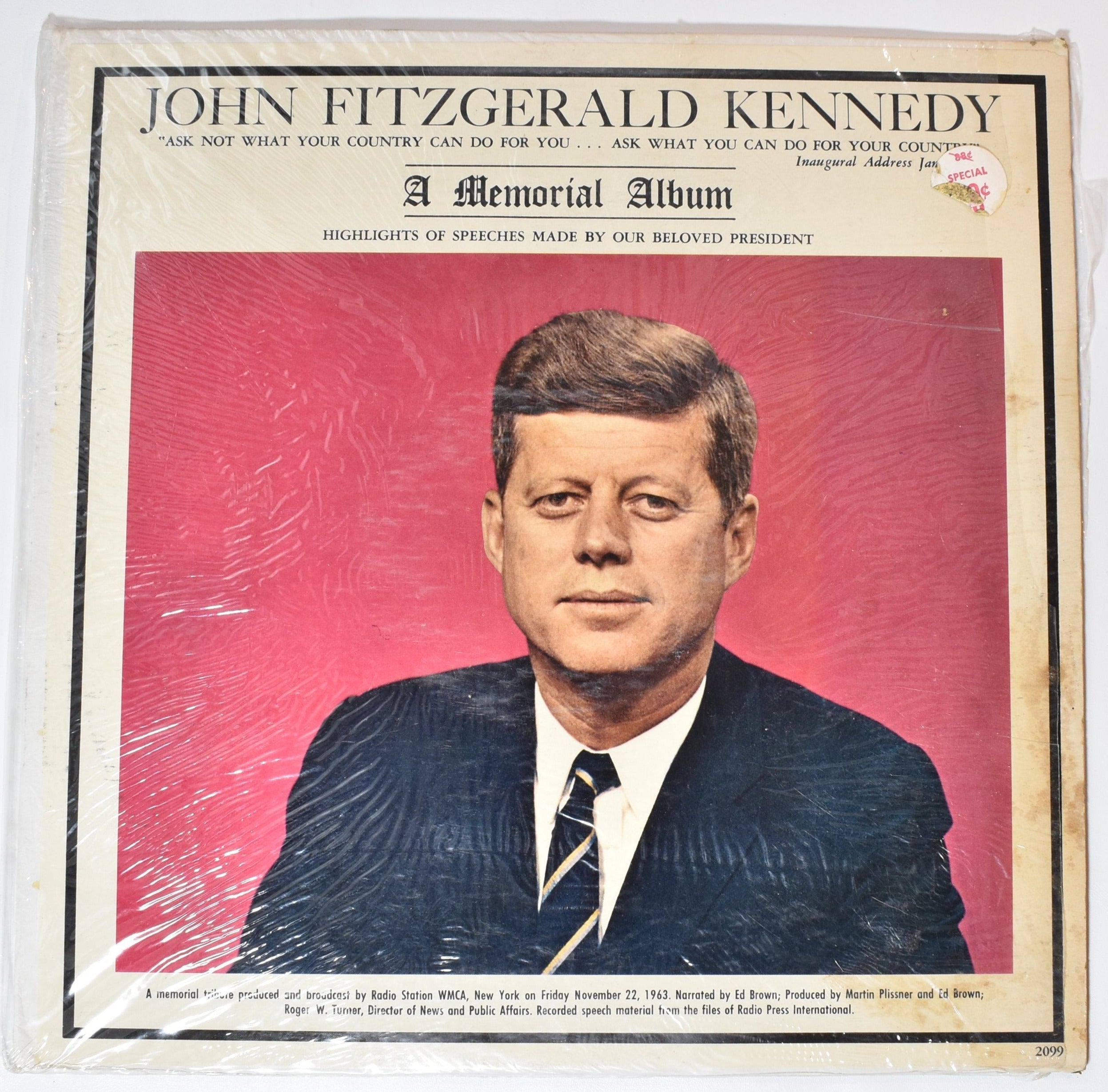 John Fitzgerald Kennedy Memorial album 2099