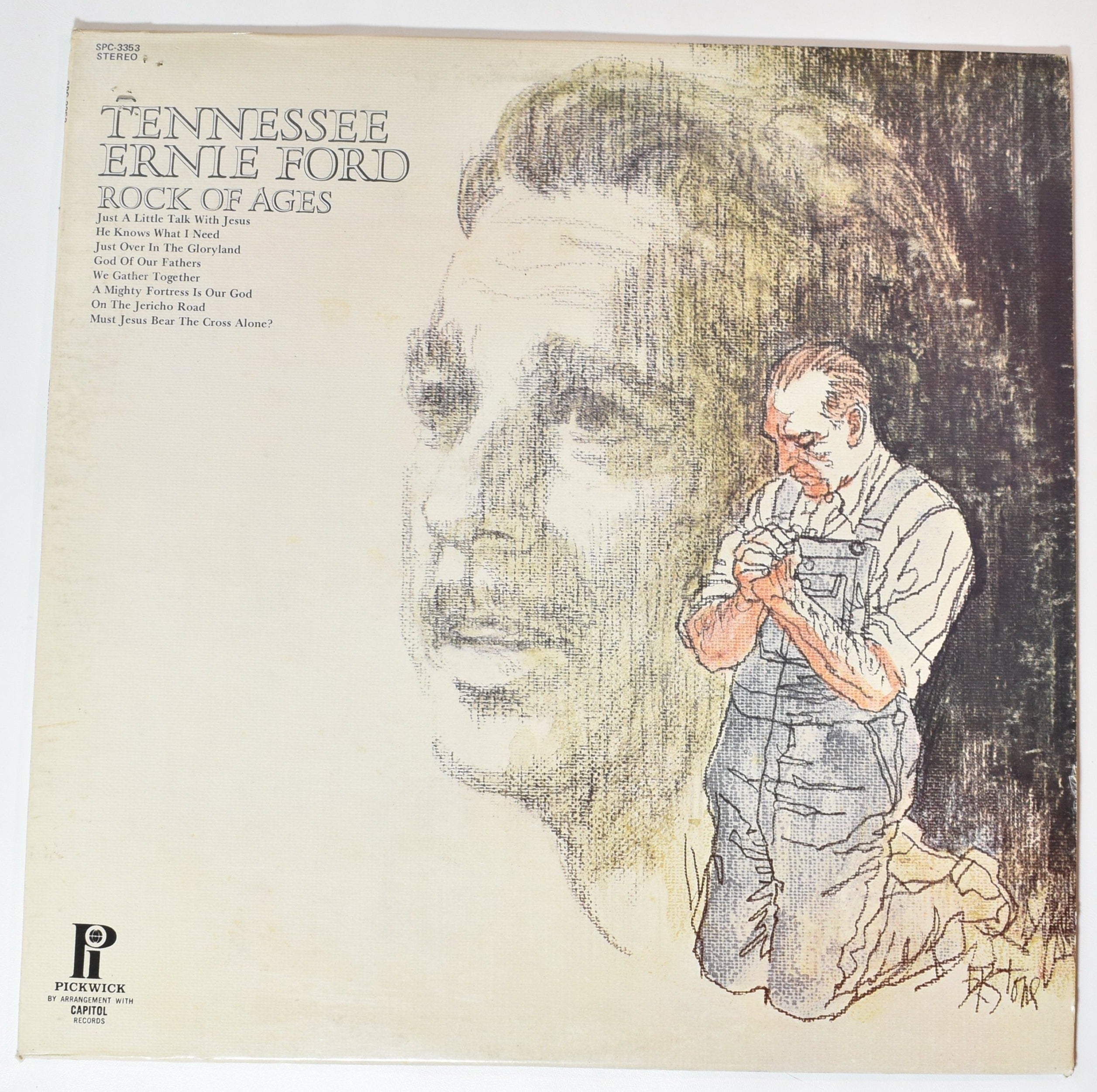 Tennessee Ernie Ford rock of ages vinyl record used