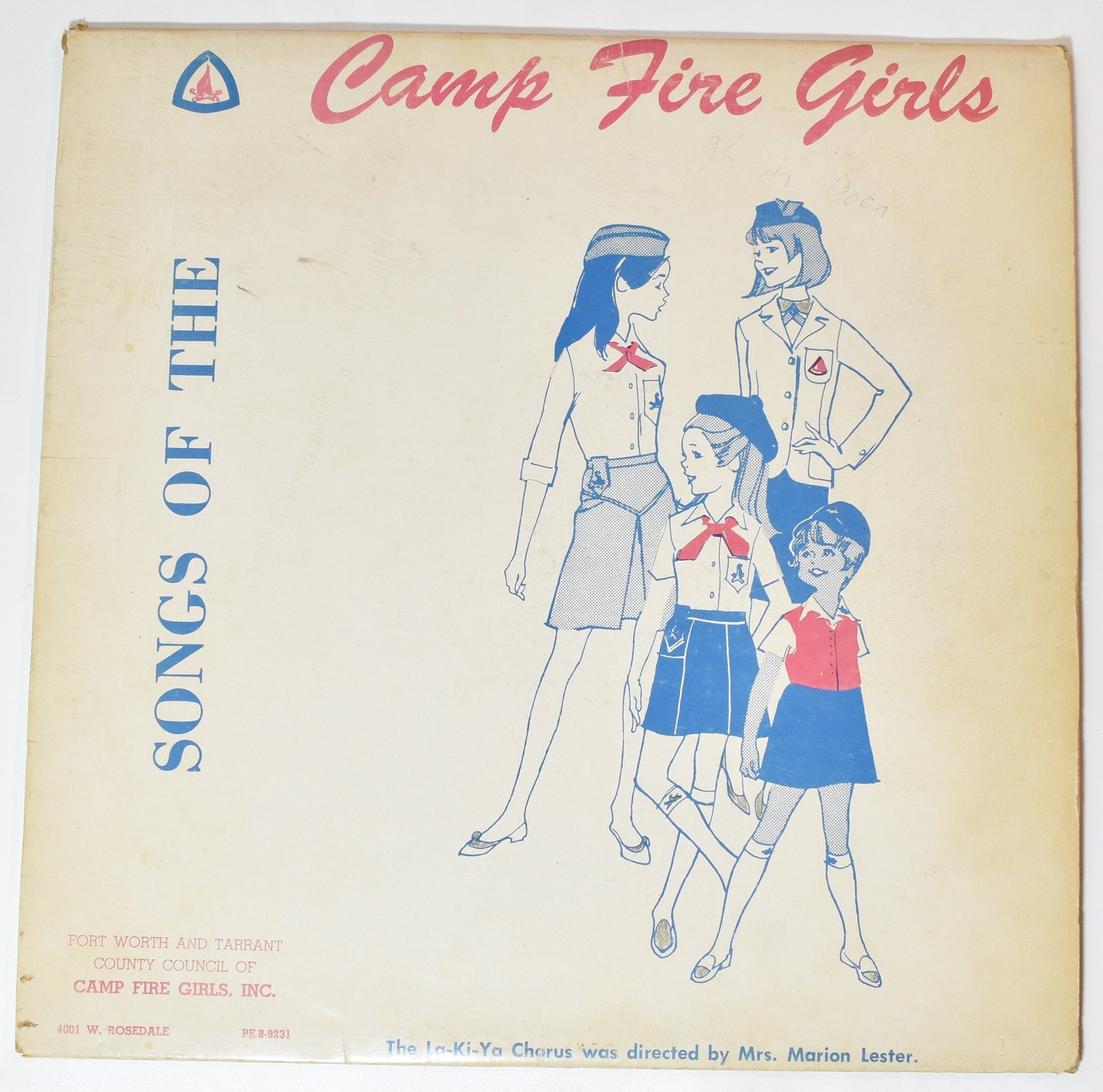 Songs of the camp fire girls vinyl record used