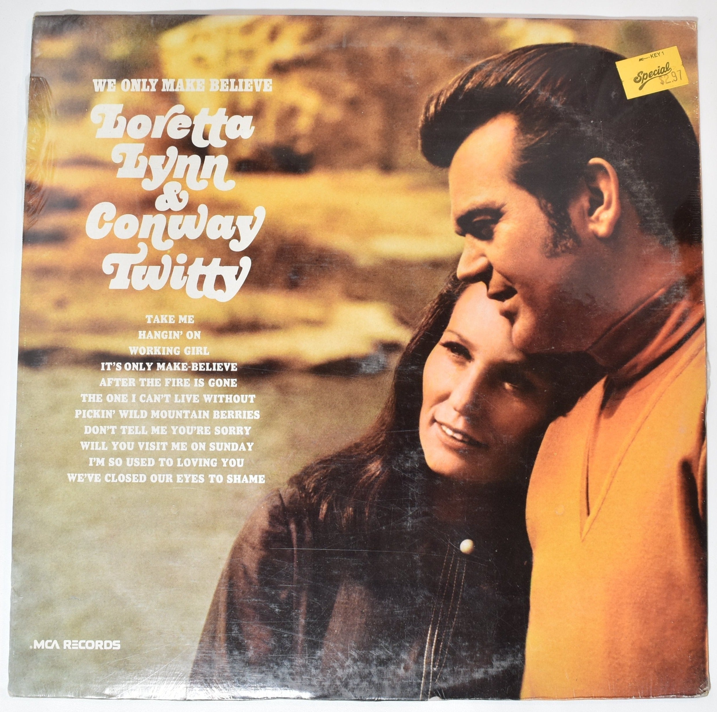 Loretta Lynn and Conway Twitty vinyl record used we only make believe
