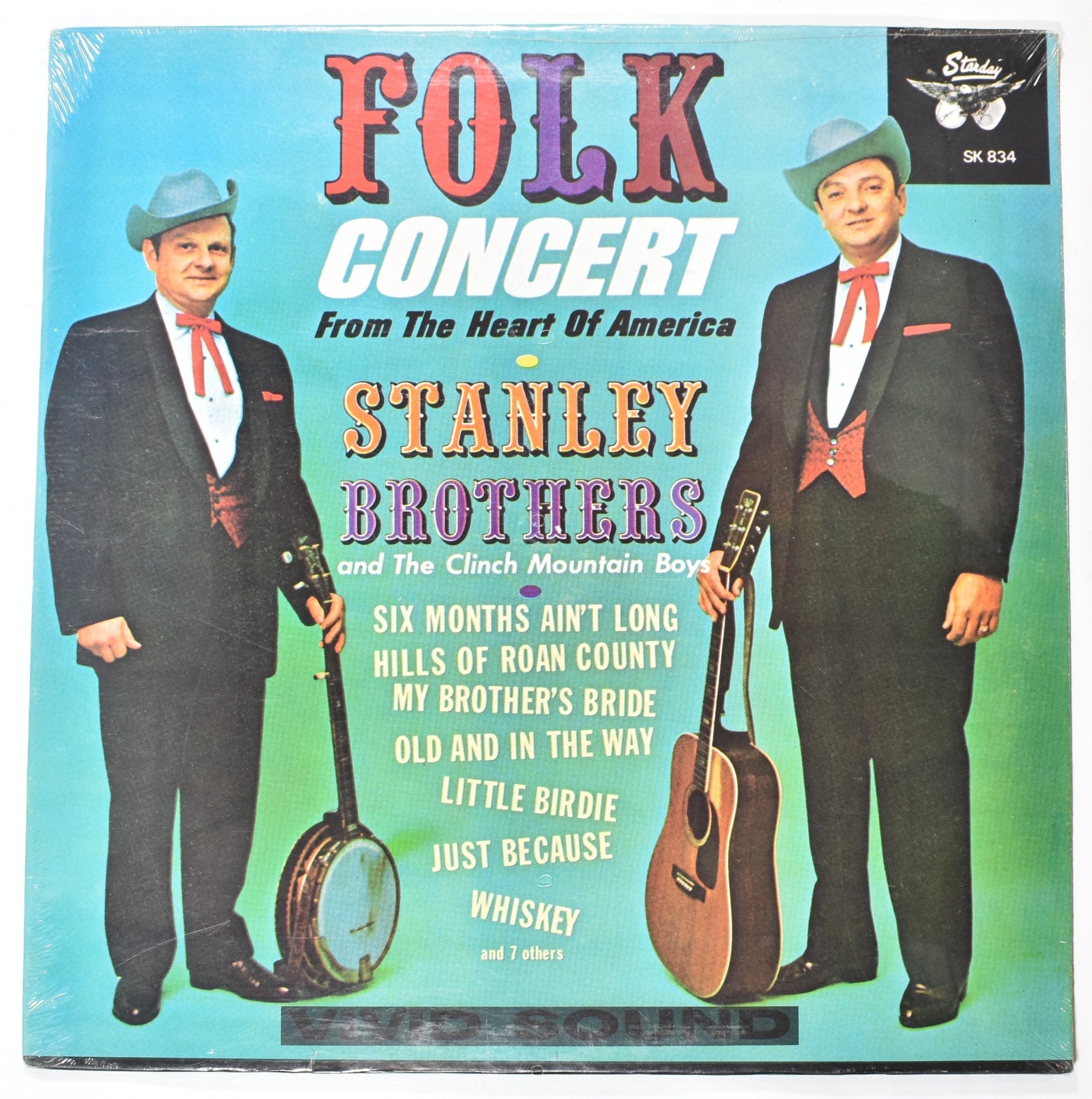 Folk concert Stanley brothers vinyl record new