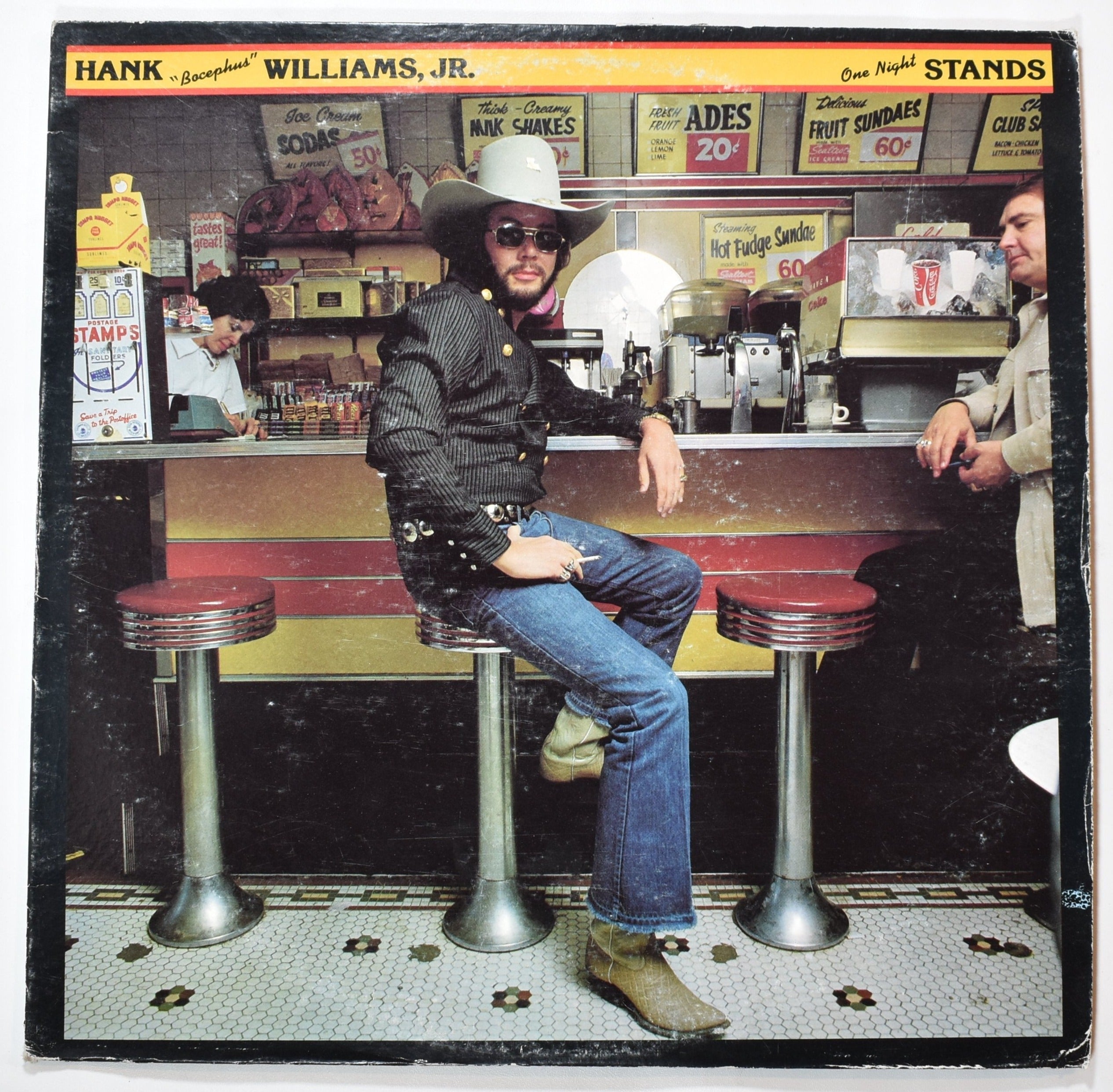Hank Williams Jr One Night Stand Vinyl Record Used
