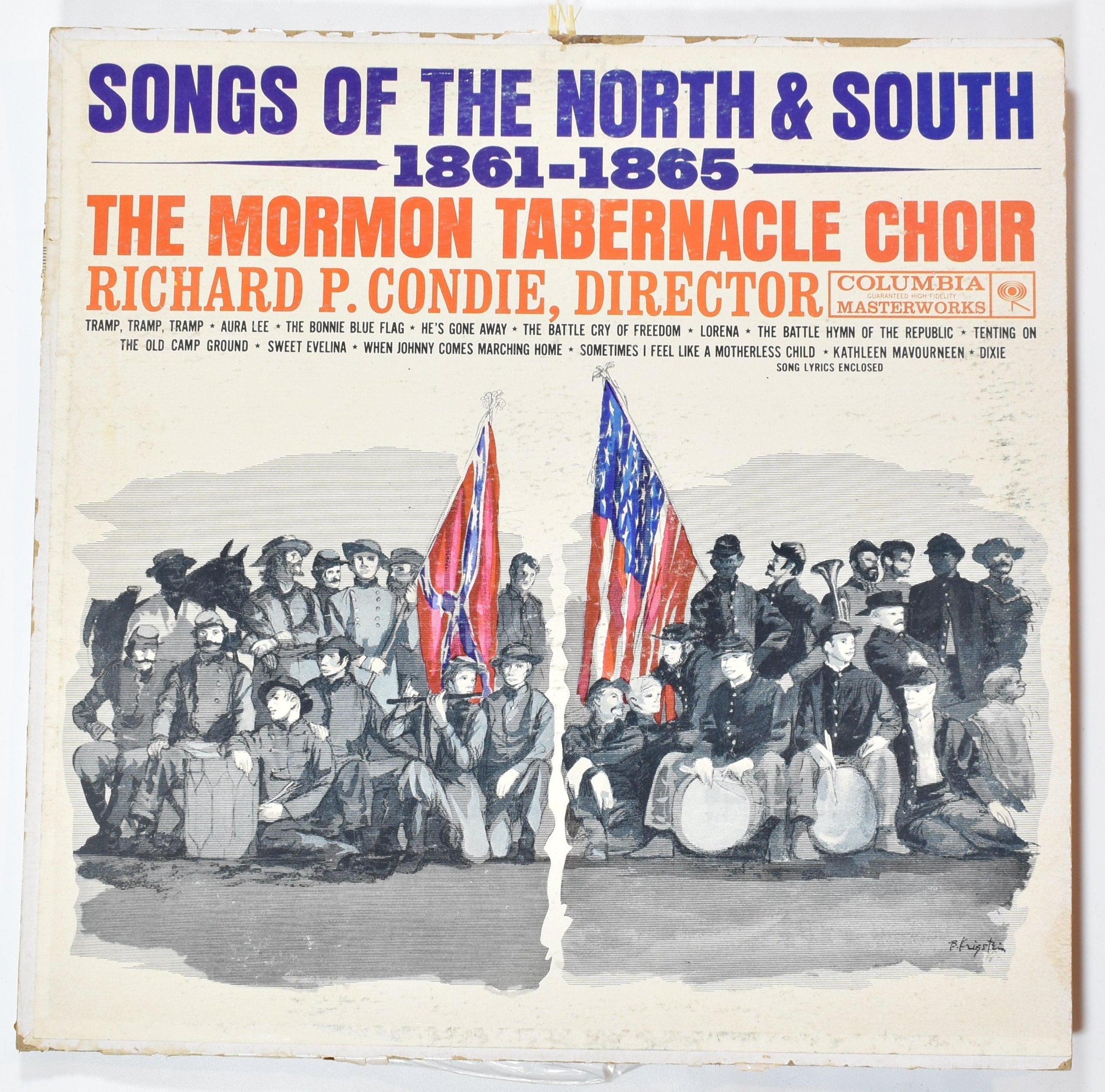 Songs of the north and south 1861 1865 Vinyl Record Album Used