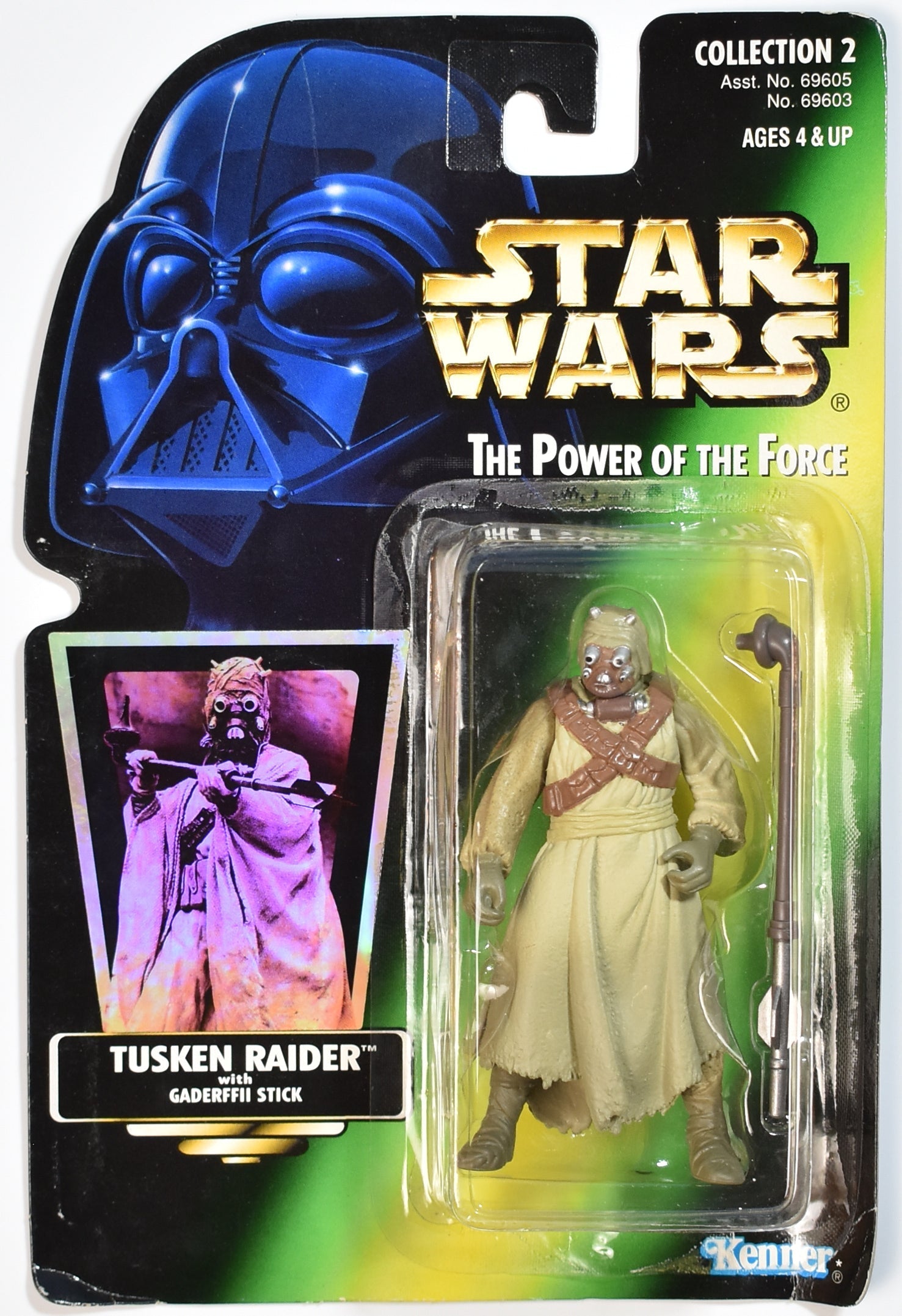 Star Wars Power of the Force Green Card Tusken Raider Action Figure JAPAN