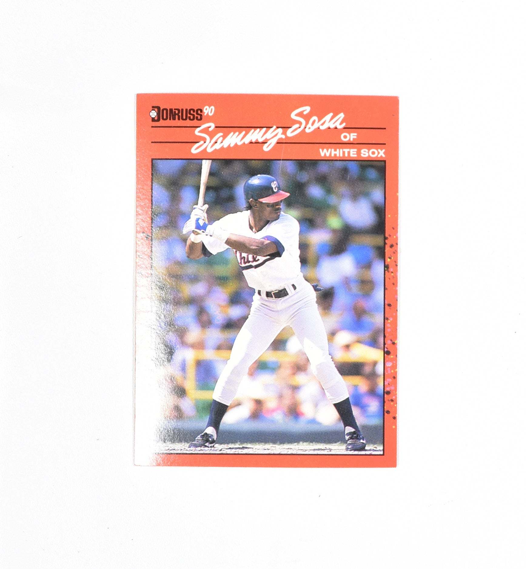 Sammy Sosa 489 1989 Leaf Baseball Card White Sox