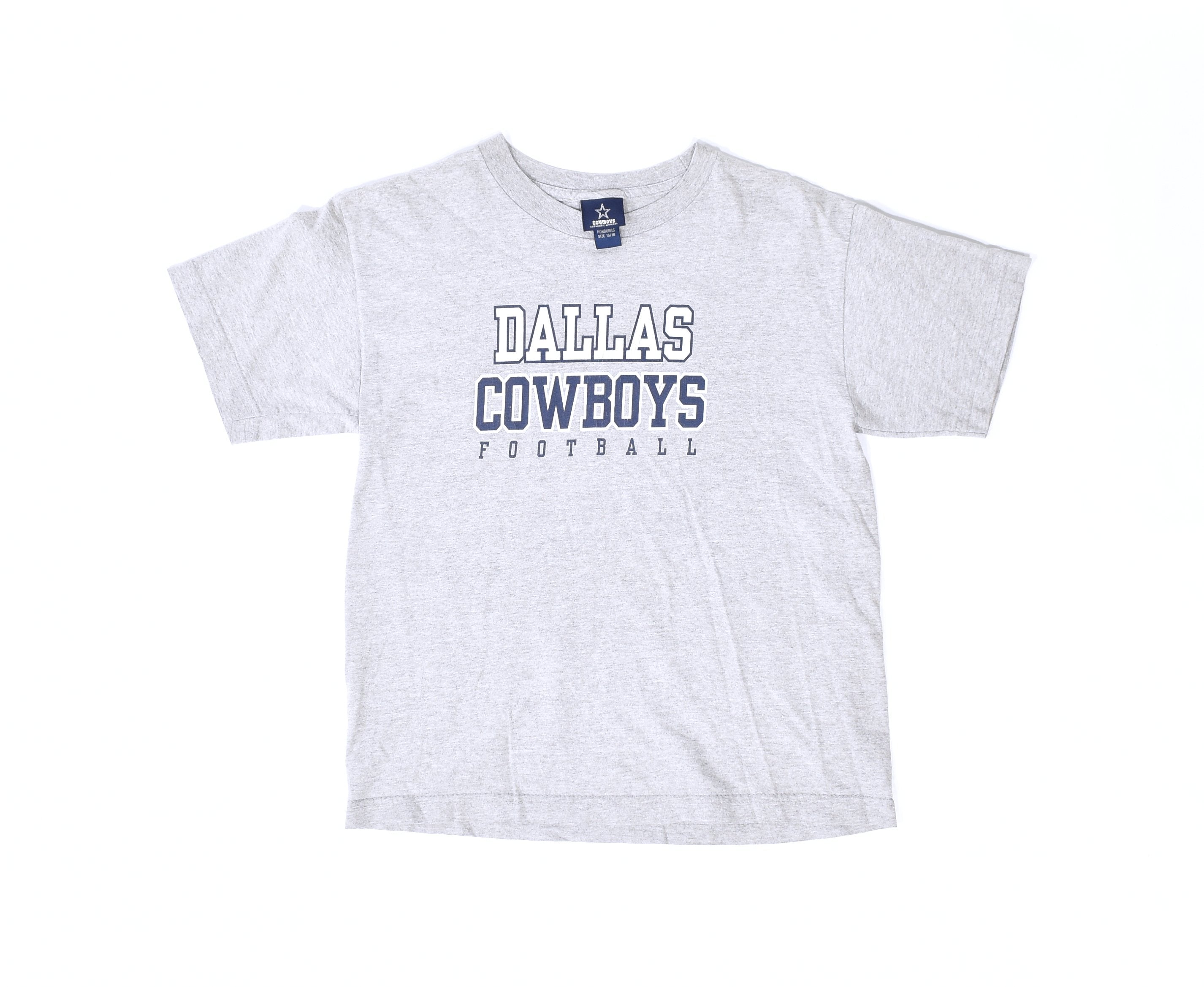 Dallas Cowboys Mens t shirt grey size 16 / 18 used
