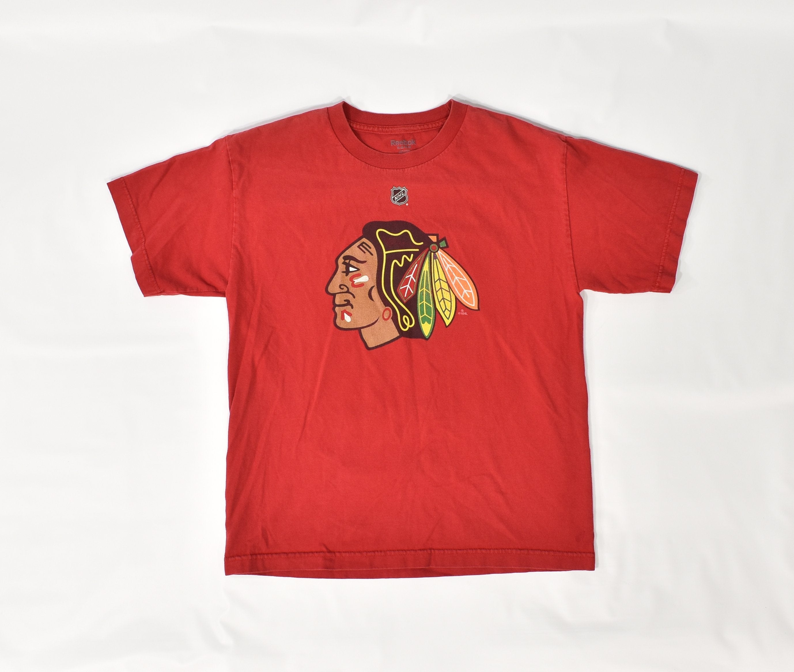Chicago Black Hawks Hockey T shirt Reebok Medium NHL KANE 88