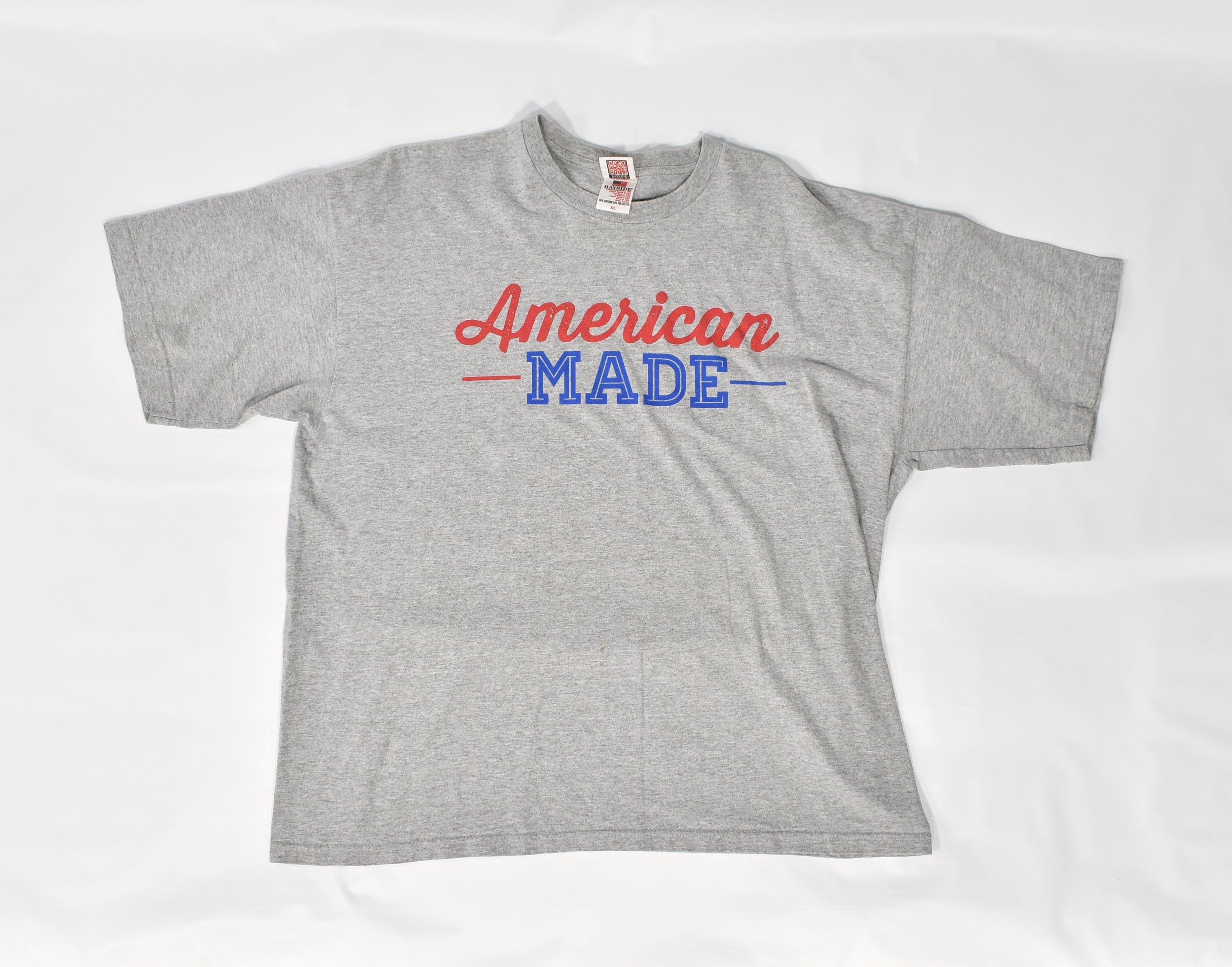 American Made Mens t shirt XL Grey used t shirt