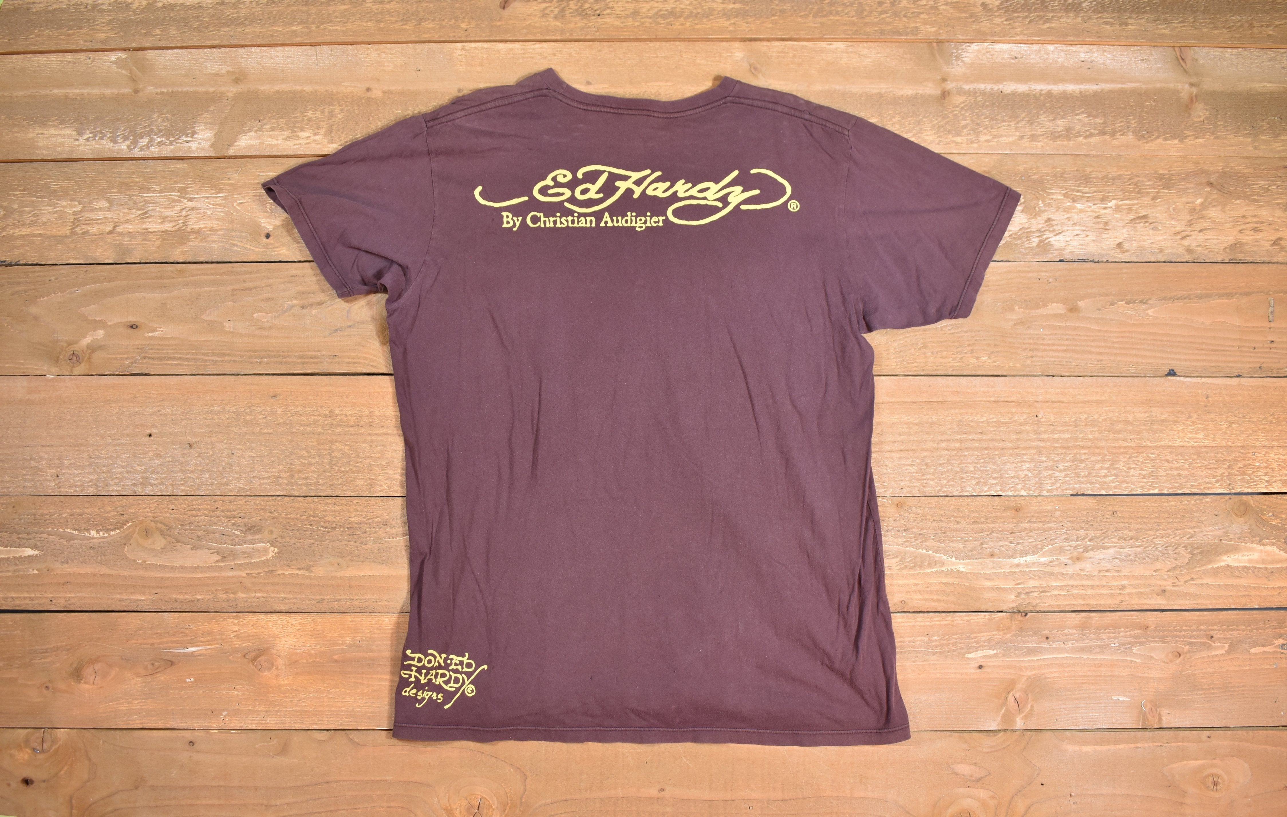 Ed Hardy Christian Audigier Authentic Mens T shirt XL used