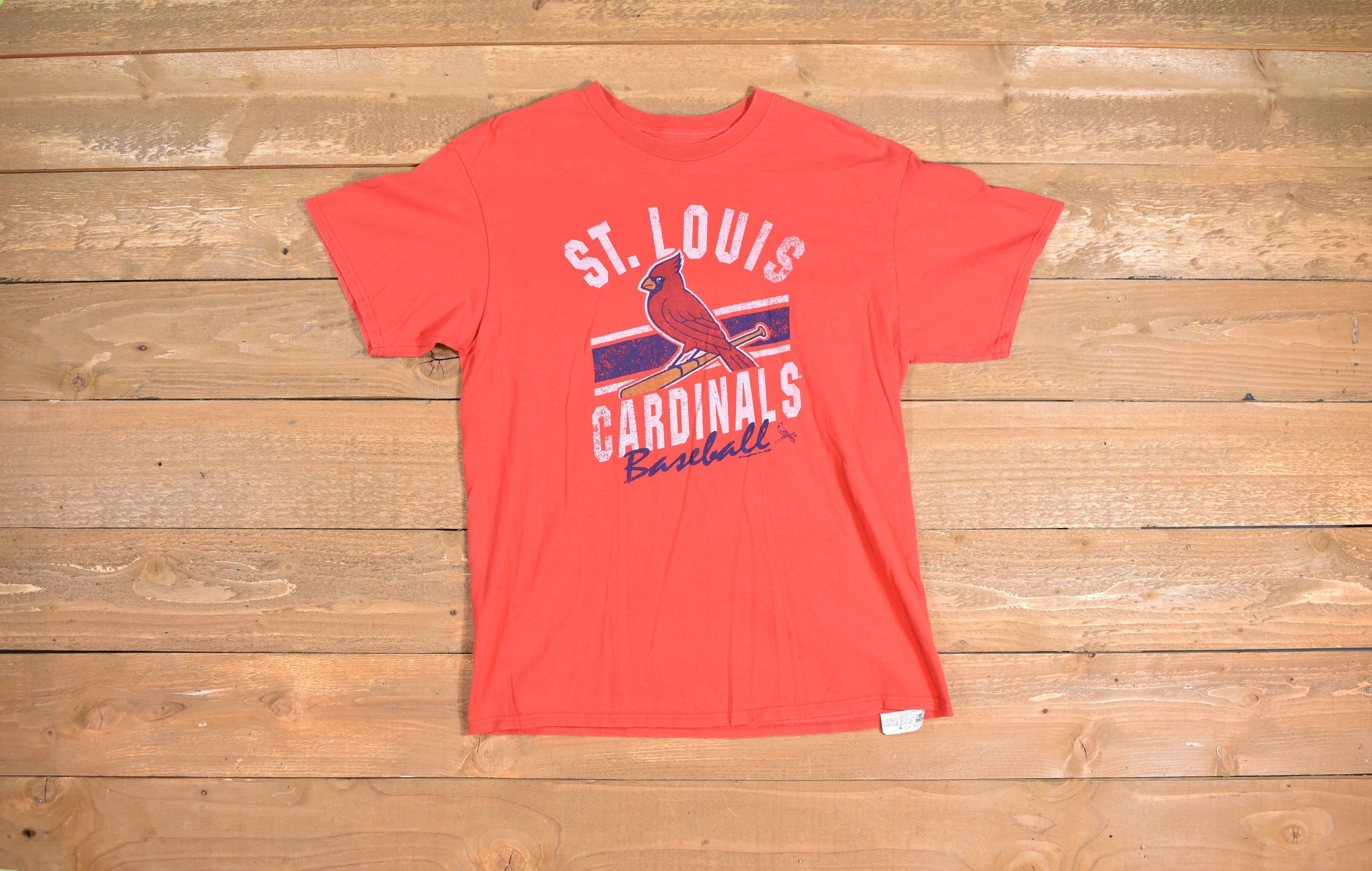 St Louis Cardinals Mens t shirt Large MLB baseball tee Authentic Red