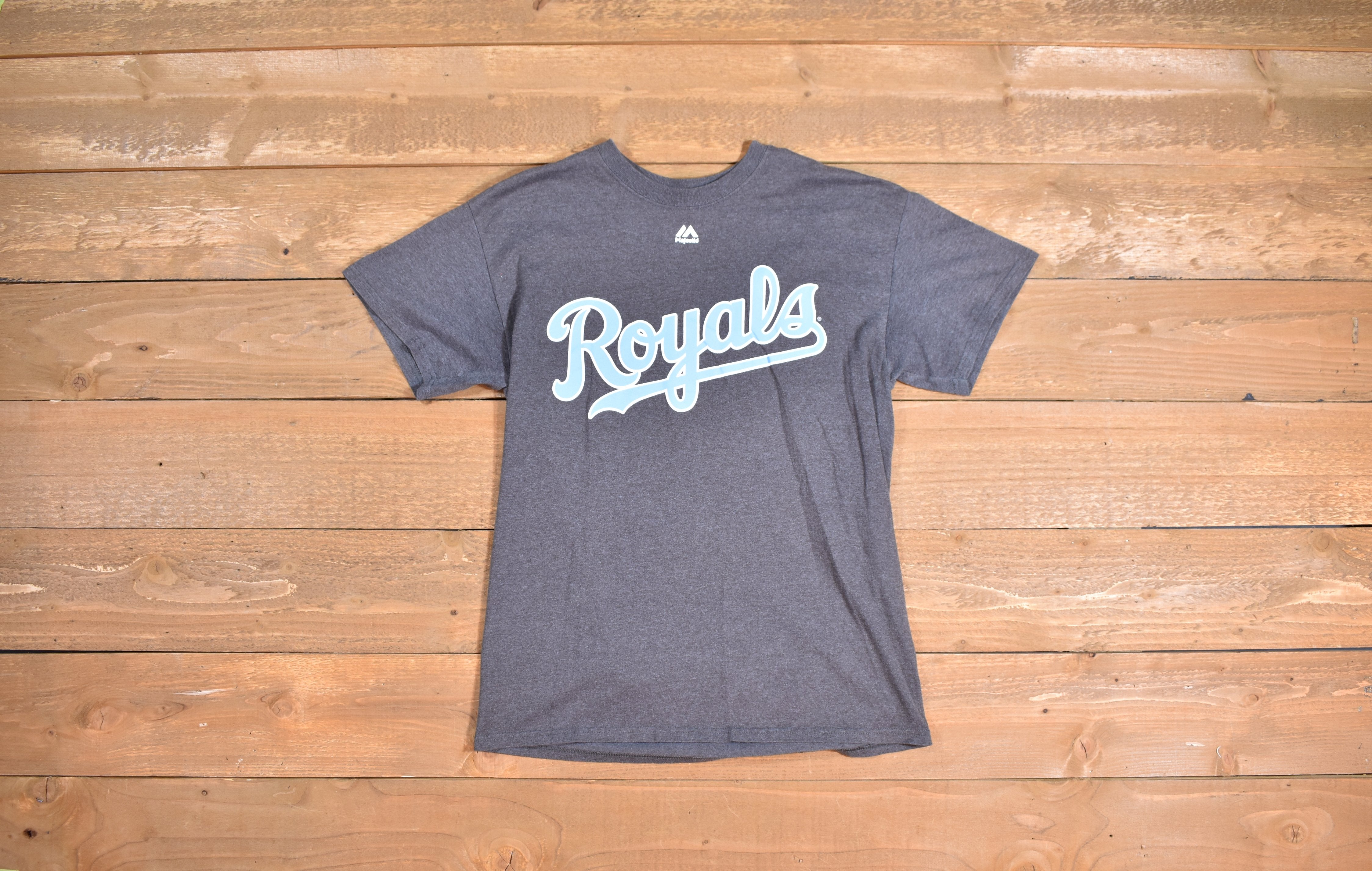 Royals Baseball shirt grey Used Medium t shirt MLB Branded Authentic