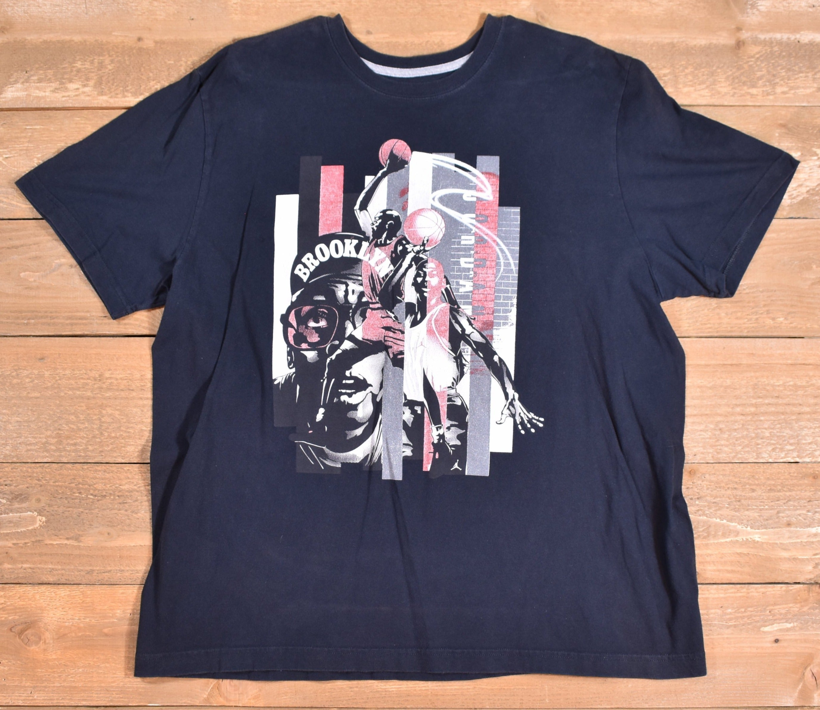 Brooklyn NBA Jordan Basketball T shirt XXL Micheal Jordan Used Authentic