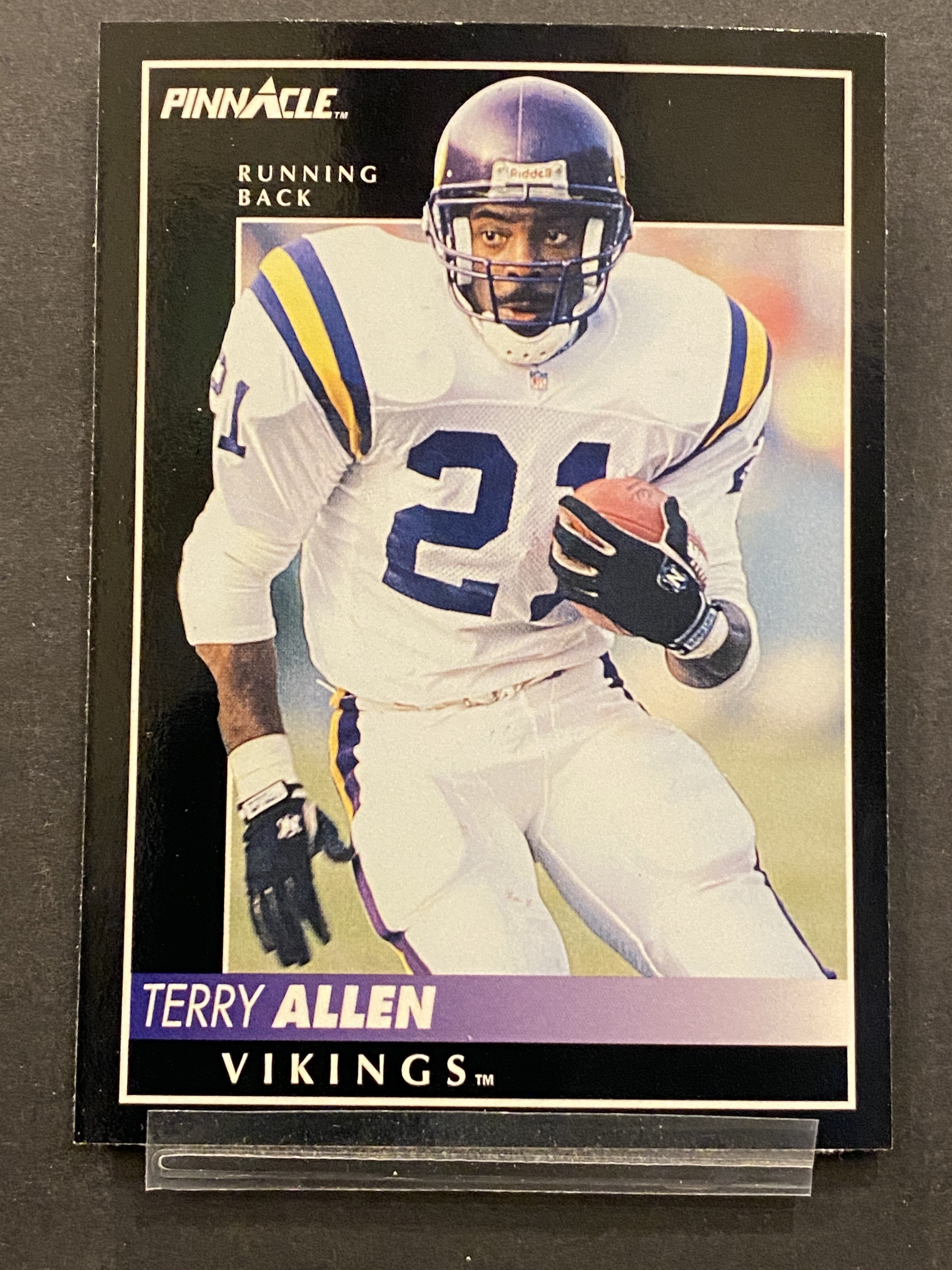 Terry Allen Pinnacle Football Card Minnesota Vikings