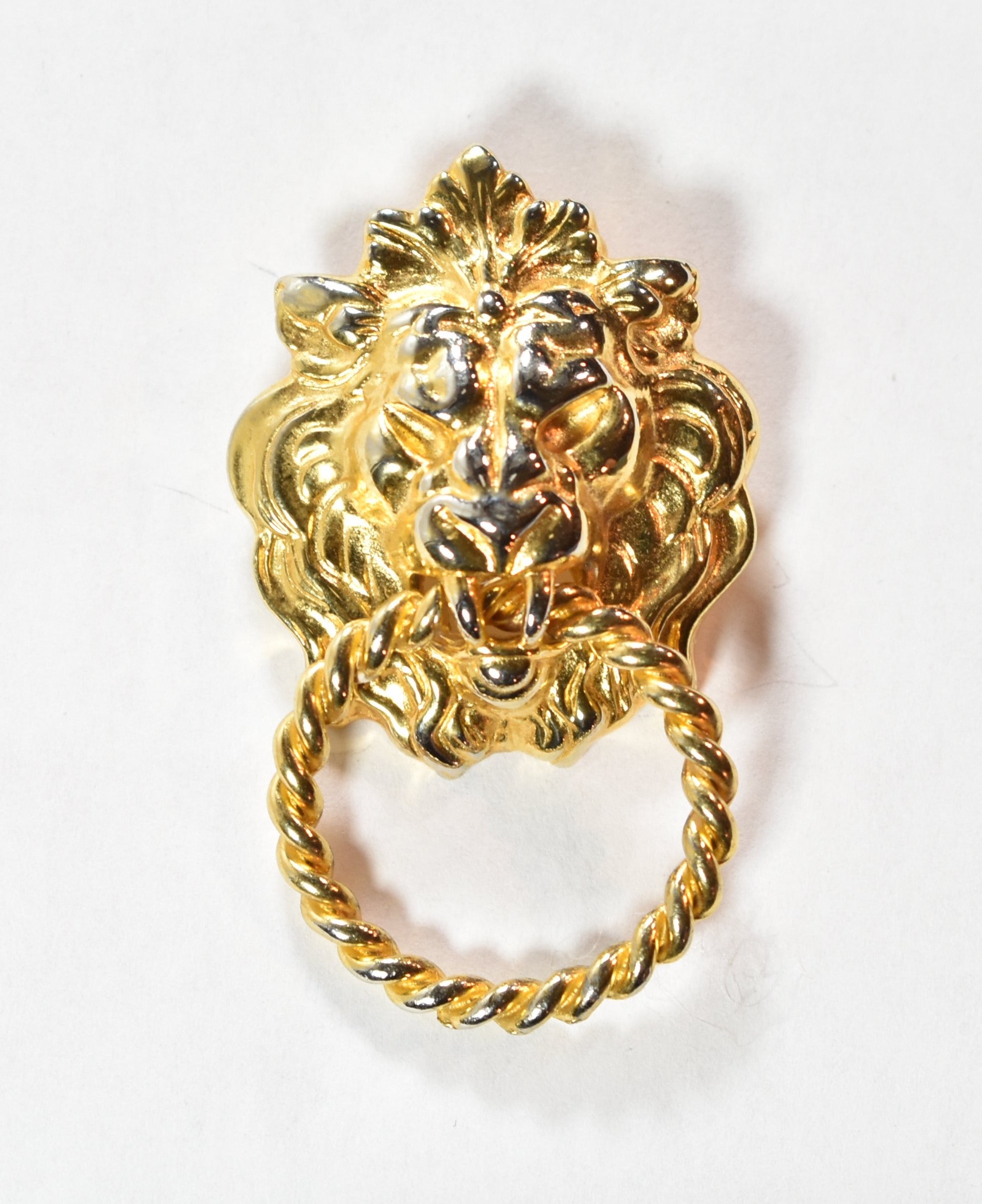 Brooch Pin Lion pin golden sweater pin collectible rare vintage pin
