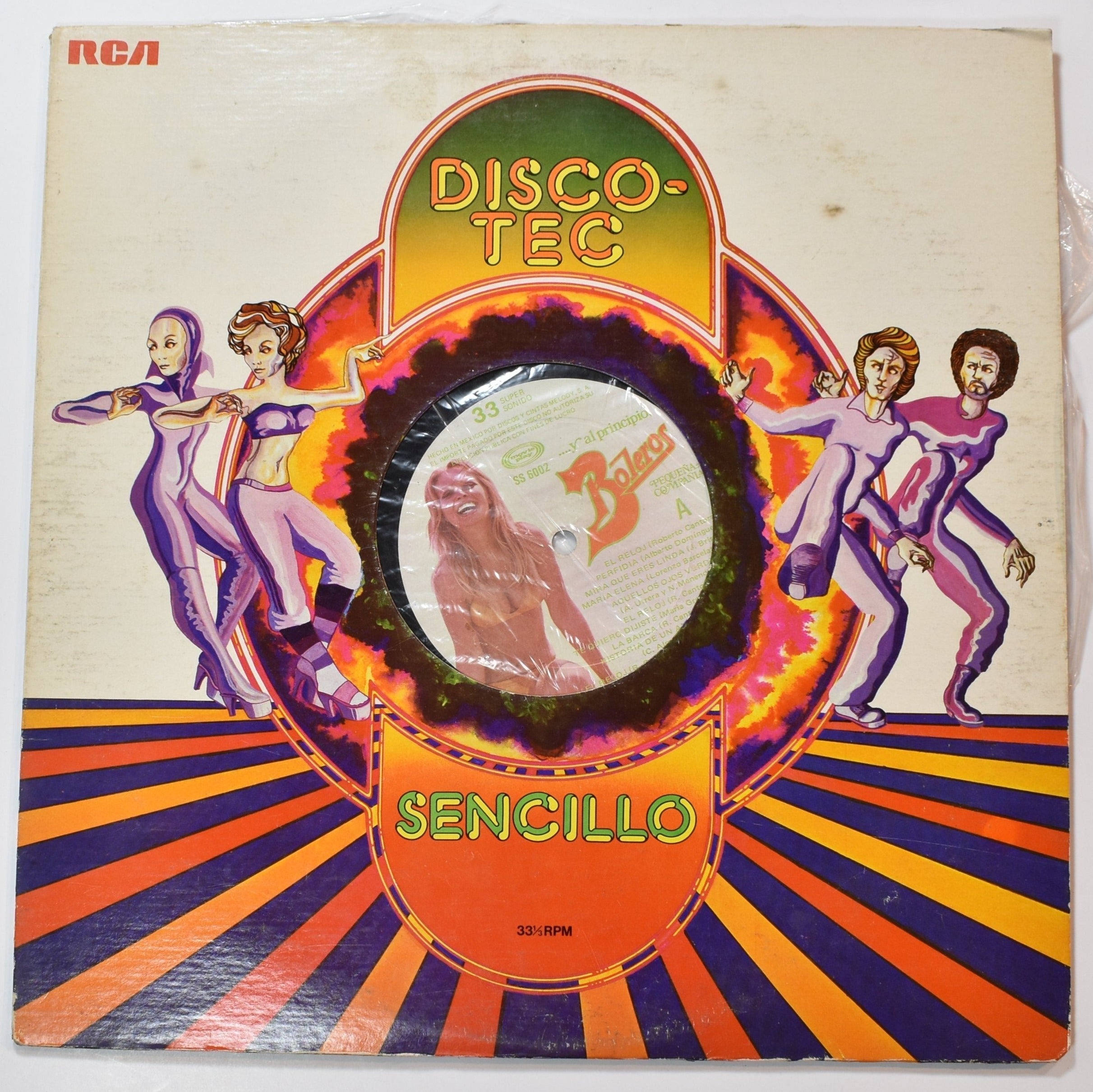 Vinyl Music Record Disco Tec Sencillo record used