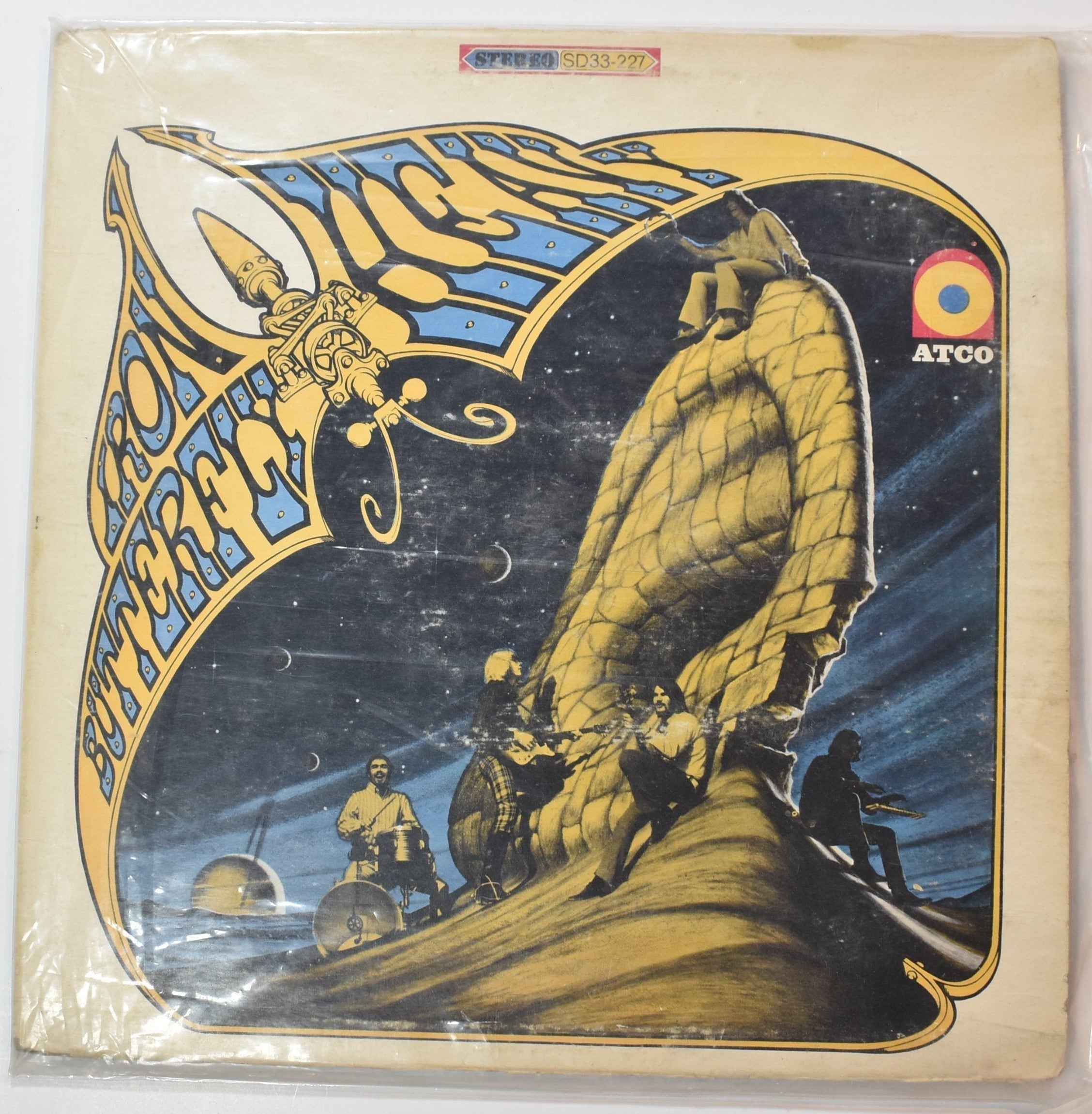 Vinyl Music Record Iron butter fly used record