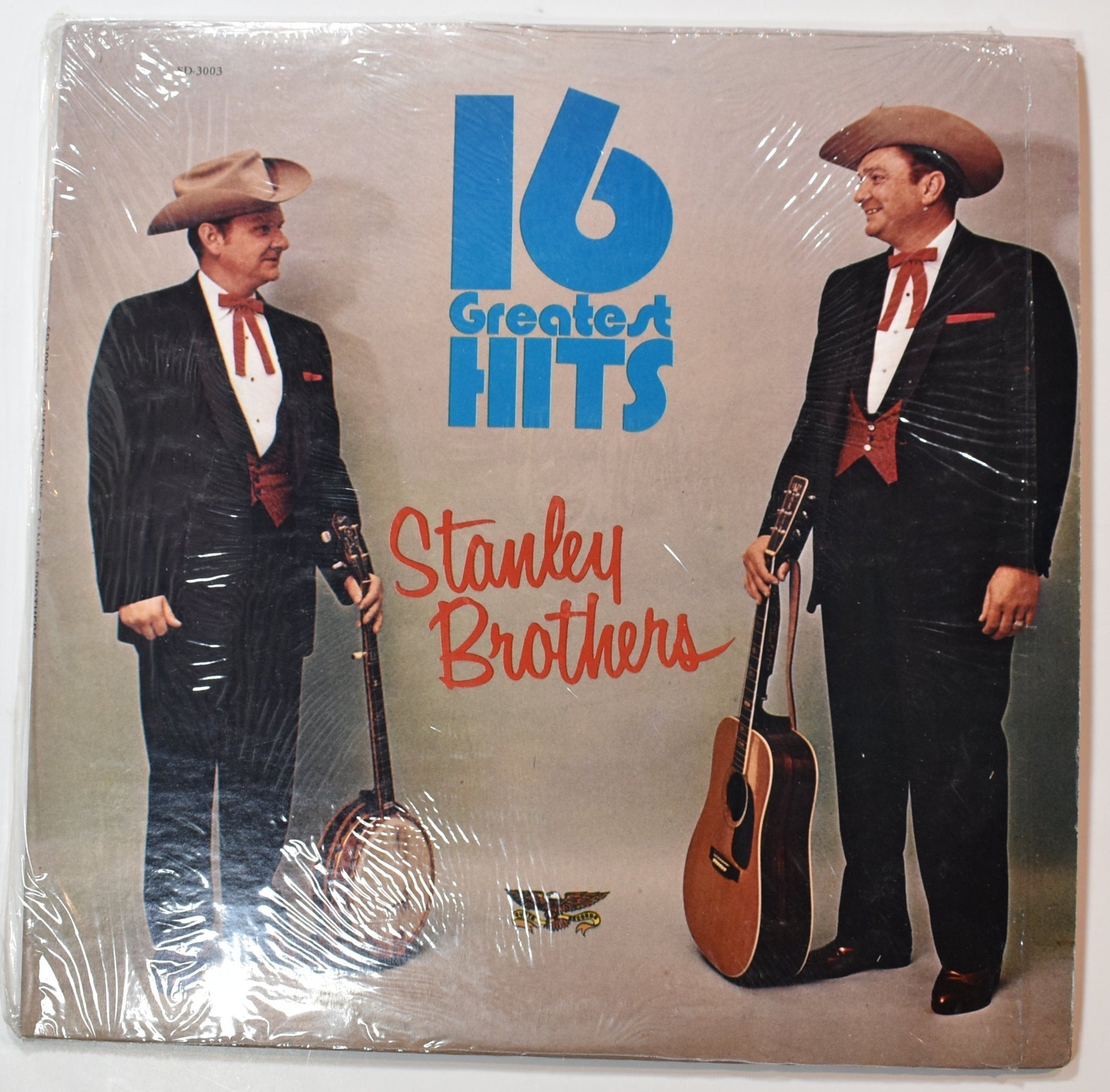 Vinyl Music Record 16 Greatest Hits Stanley Brothers used record