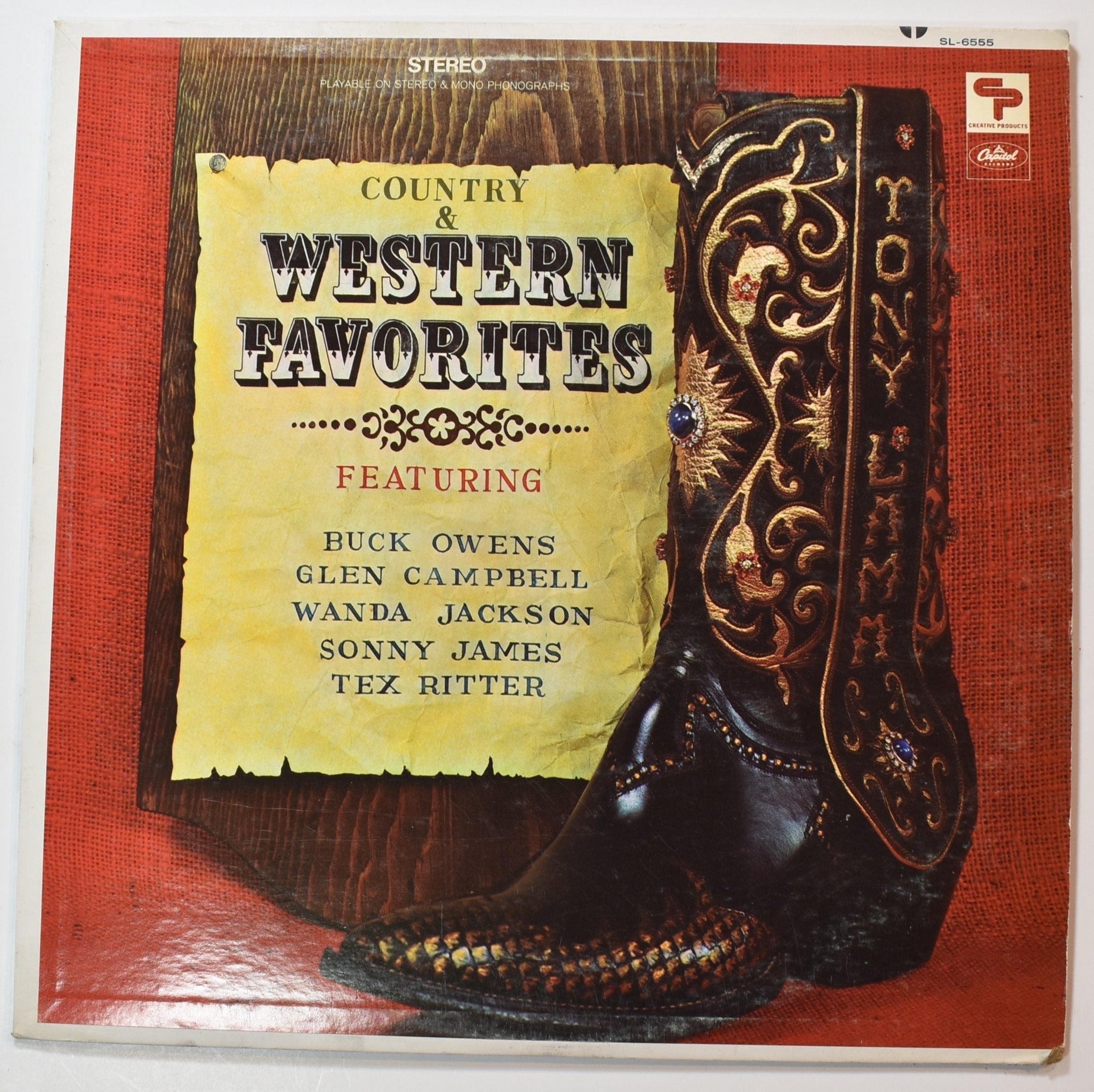 Vinyl Music Record Country and western Favorites used record