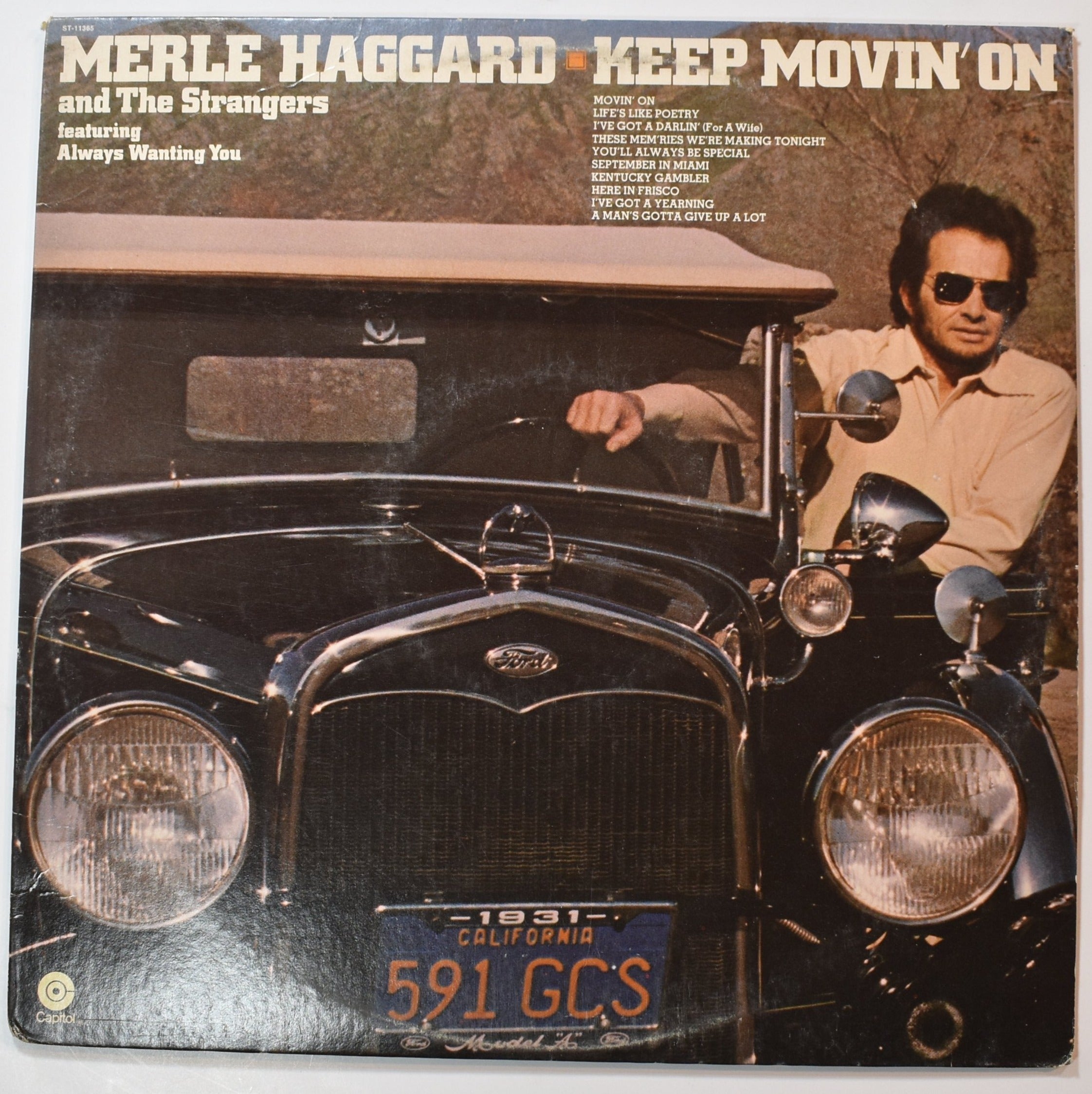 Vinyl Music Record Merle Haggard Keep Moving on and the strangers record