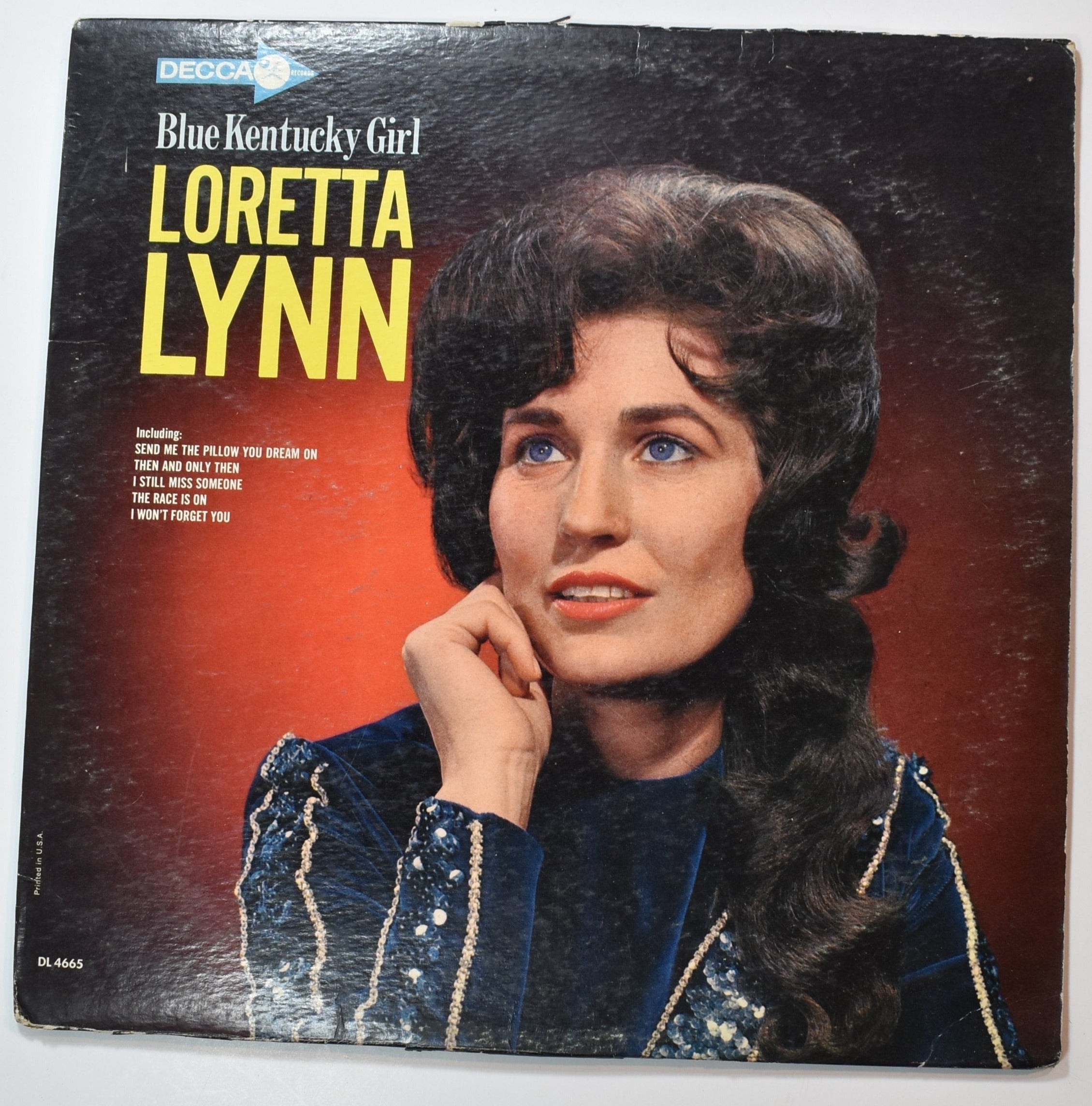 Vinyl Music Record Loretta Lynn Blue Kentucky girl