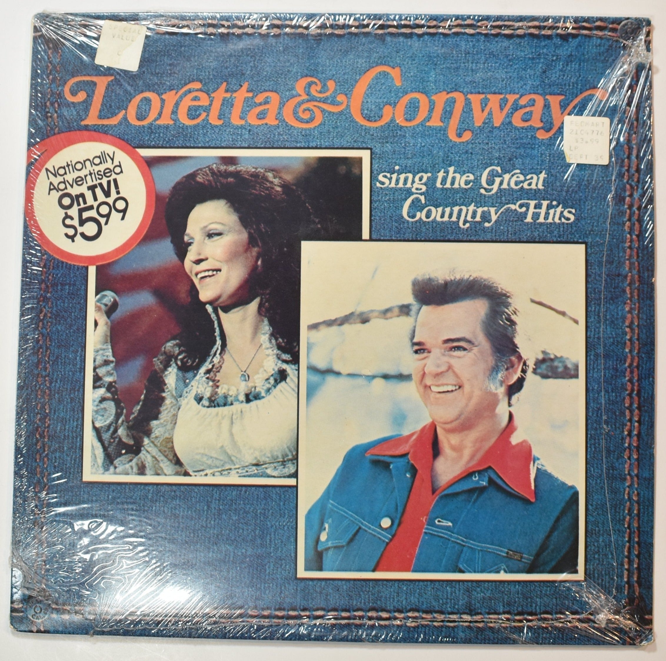 Vinyl Music Record Loretta Lynn Sing the great Country Hits Conway