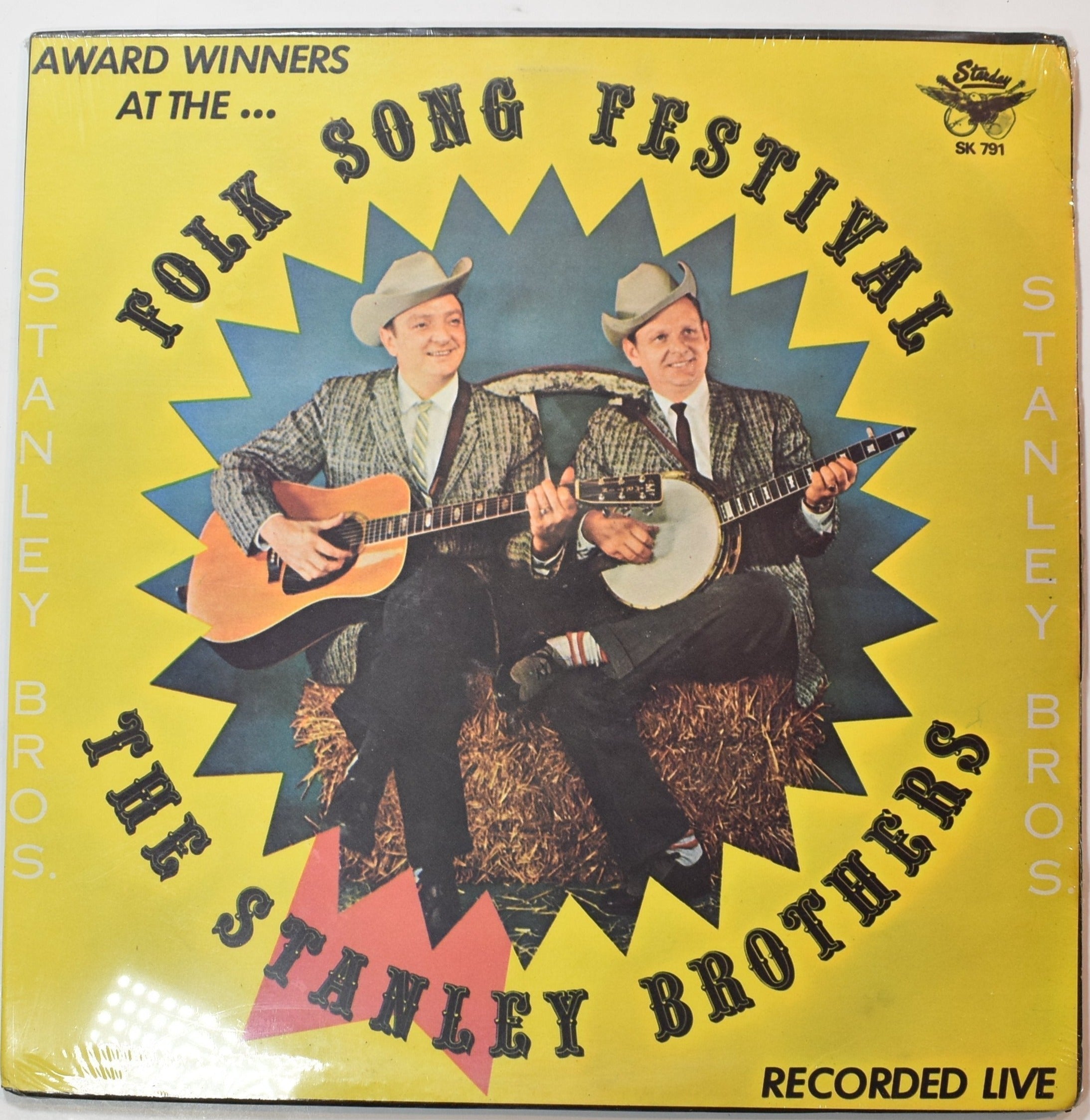 Vinyl Music Record Folk Song Festival The Stanley brothers recorded live