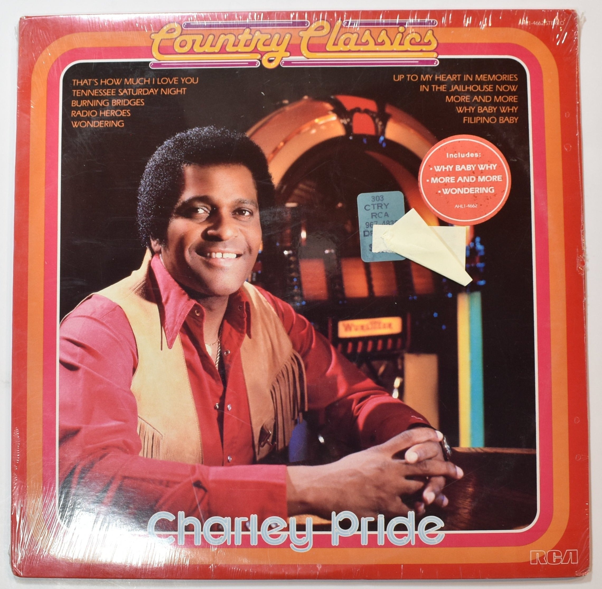 Vinyl Music Record Charley Pride Country Classics Record sealed