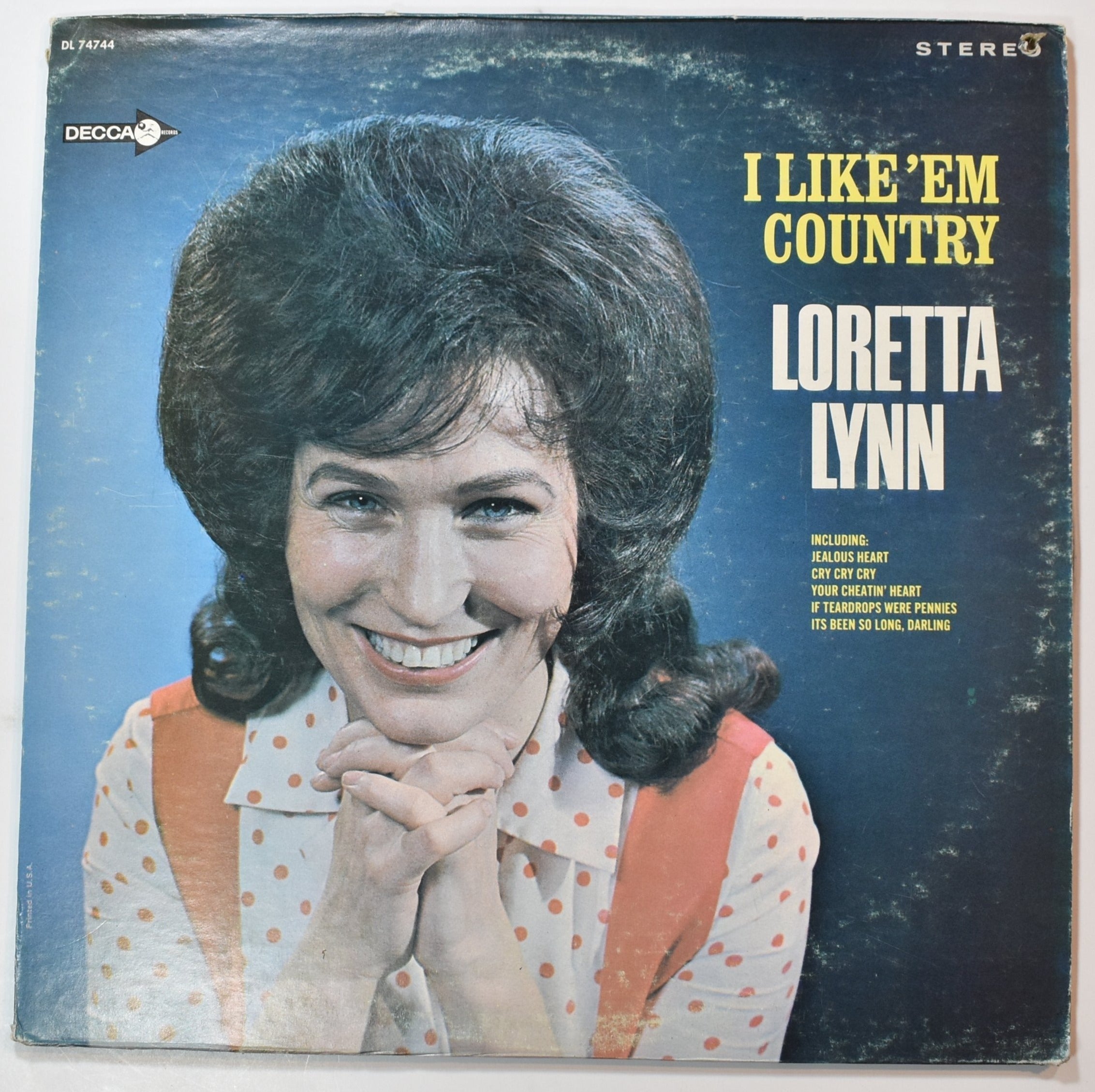 Vinyl Music Record I like em country Loretta Lynn used record