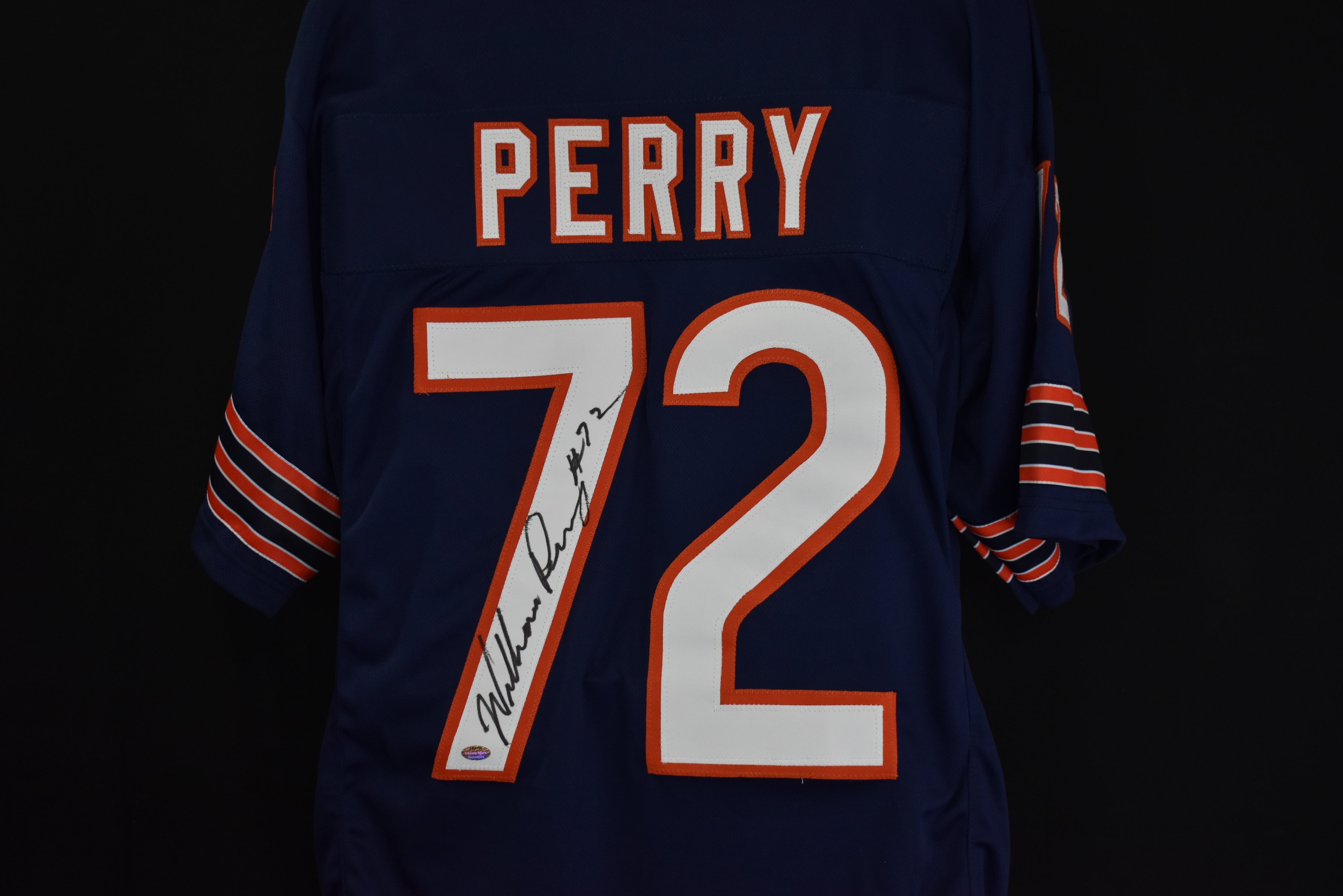 William Perry 72 Autographed Jersey Blue Chicago Bears HOF