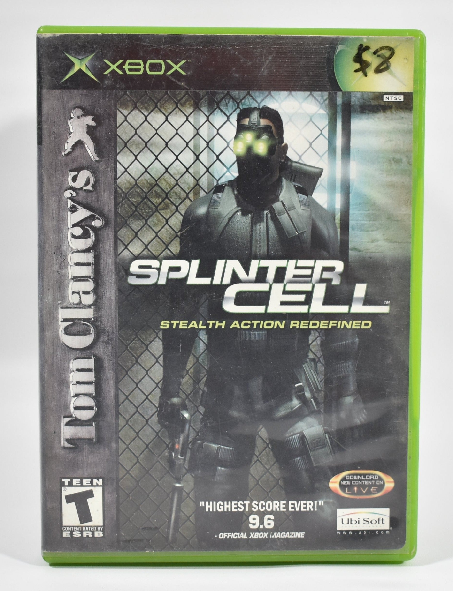 Xbox Splinter Cell Stealth Action Redefined Game Used