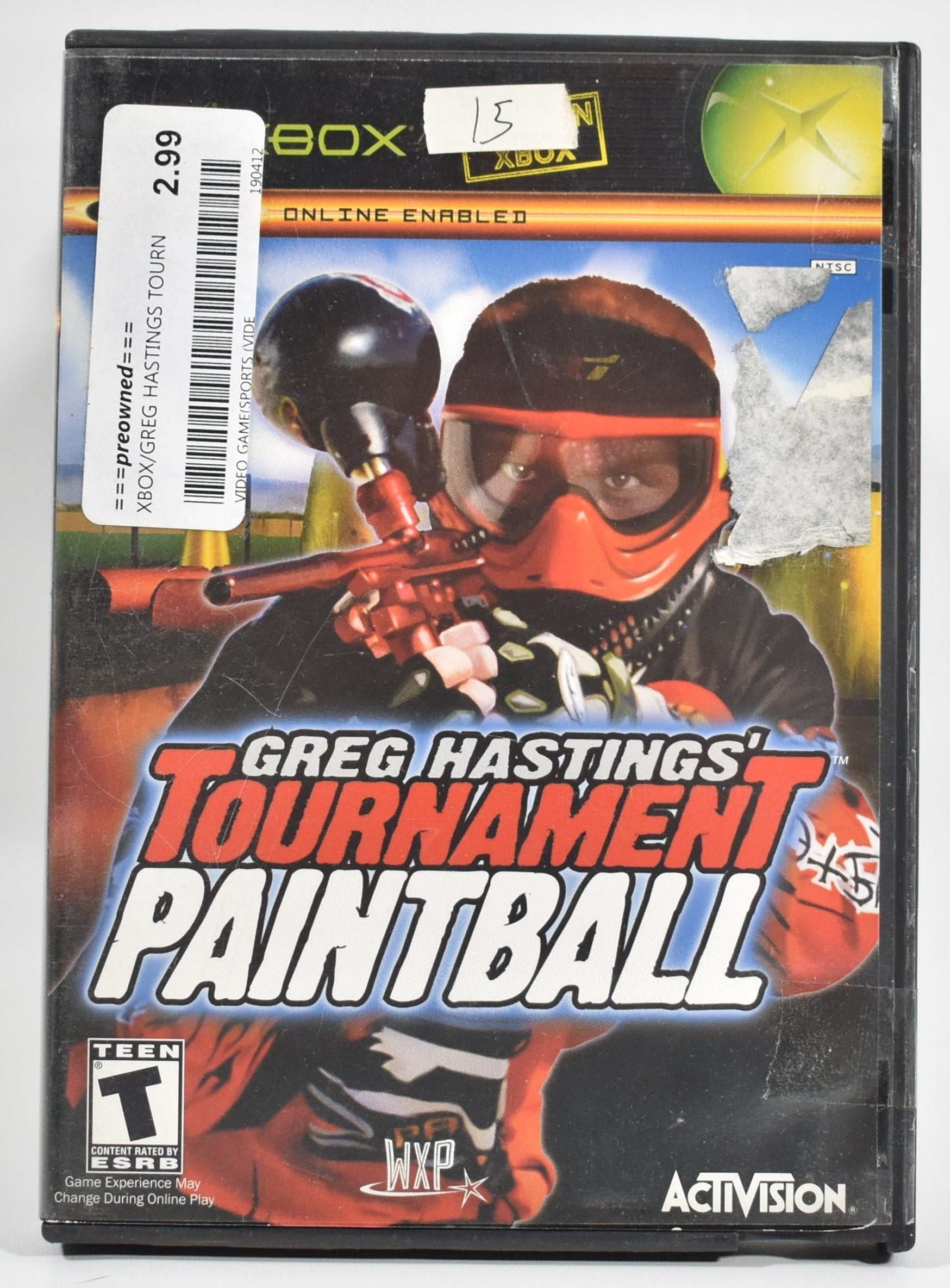 Xbox Greg Hastings Tournament Paintball Microsoft Xbox Original USED