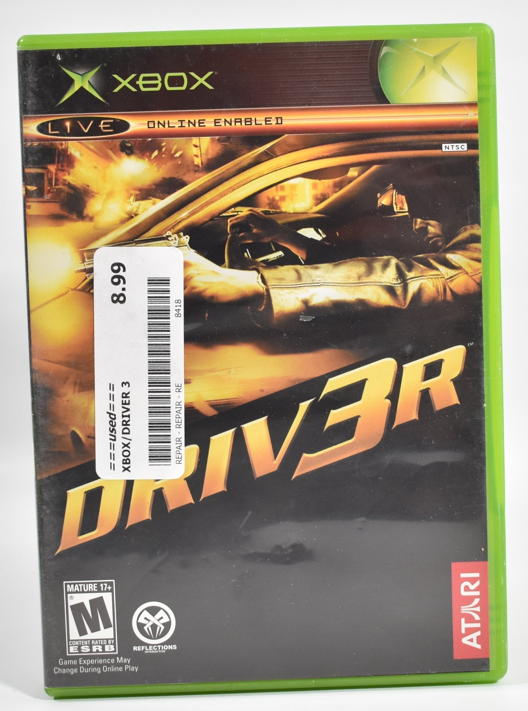 Xbox Driver 3 Game Microsoft Xbox Original USED