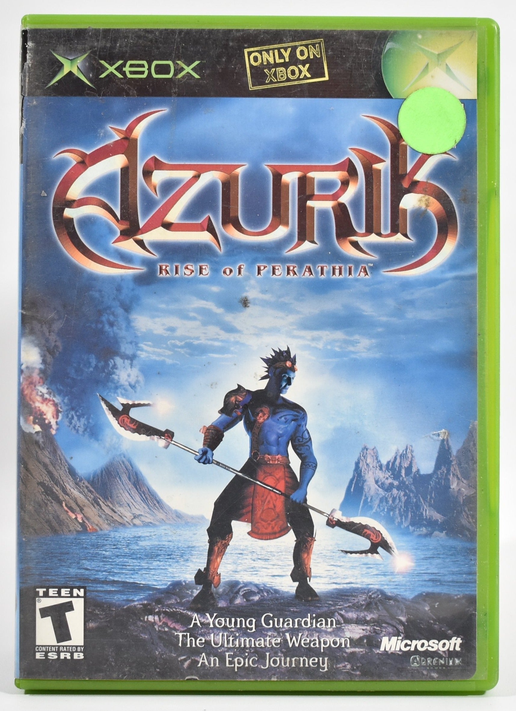 Xbox Azurik Rise of perathia Used Microsoft Video Game