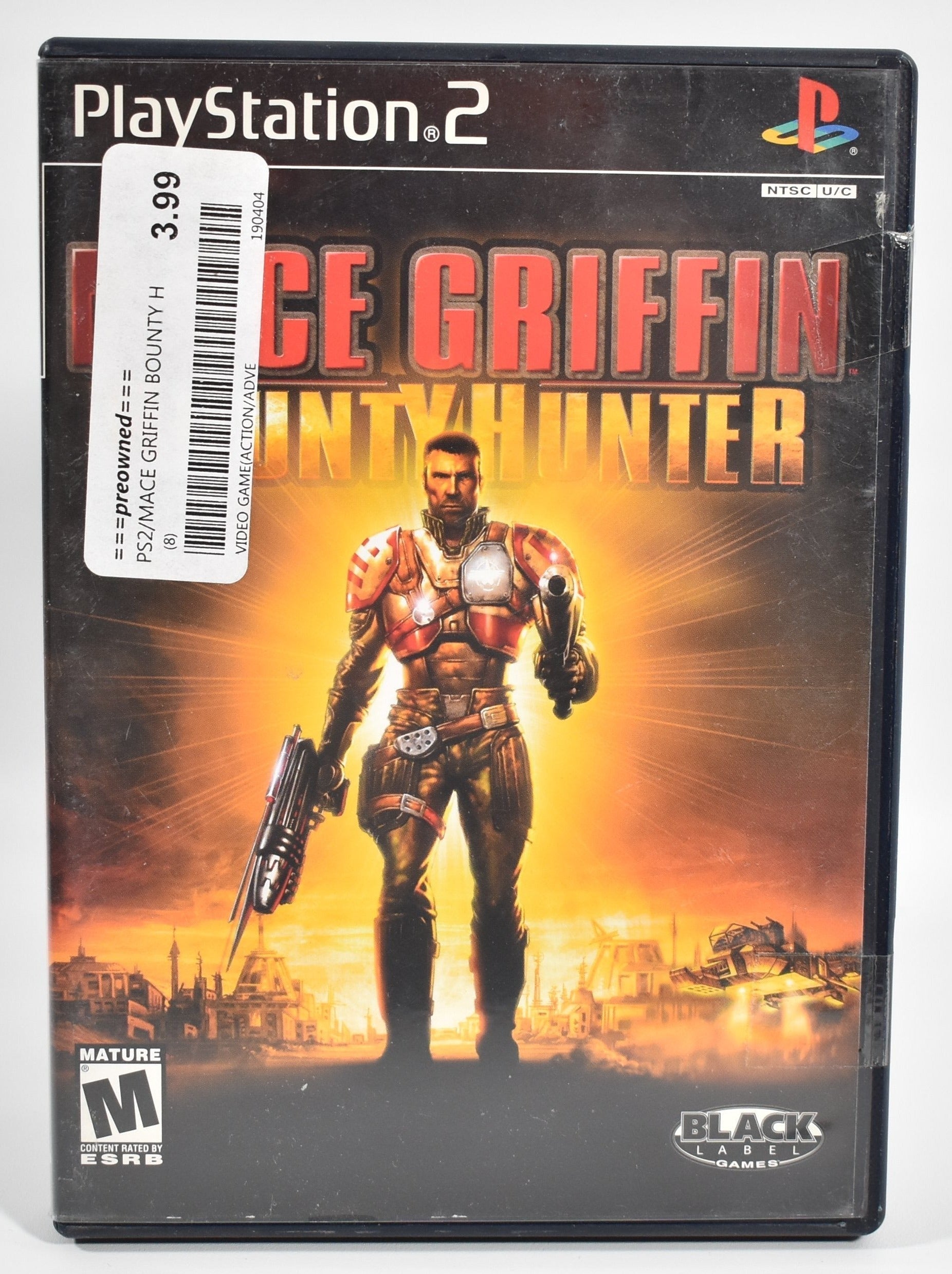 Sony Playstation 2 Video Game Mace Griffen bounty Hunter USED