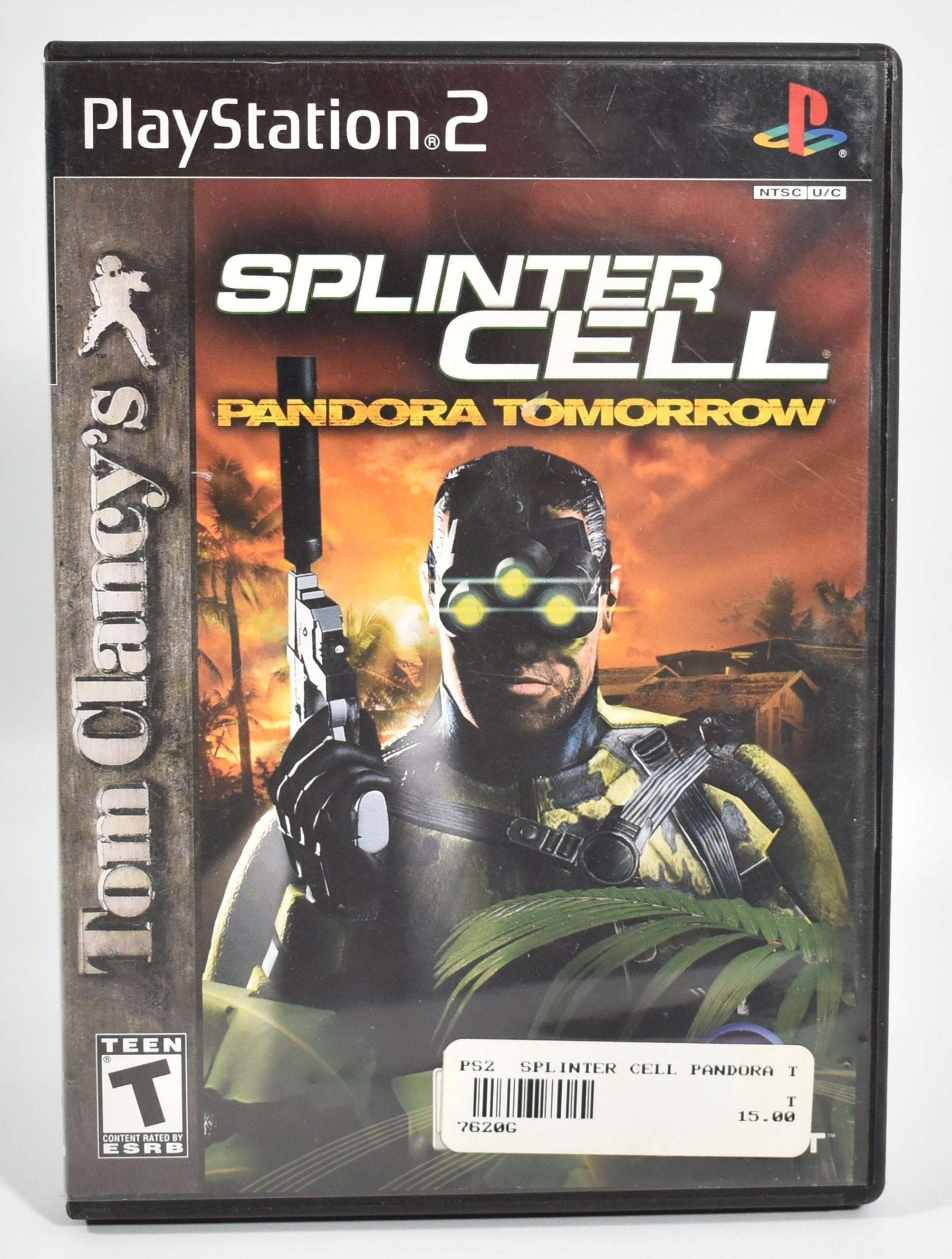 Sony Playstation 2 Video Game Tom Clancy Splinter Cell USED