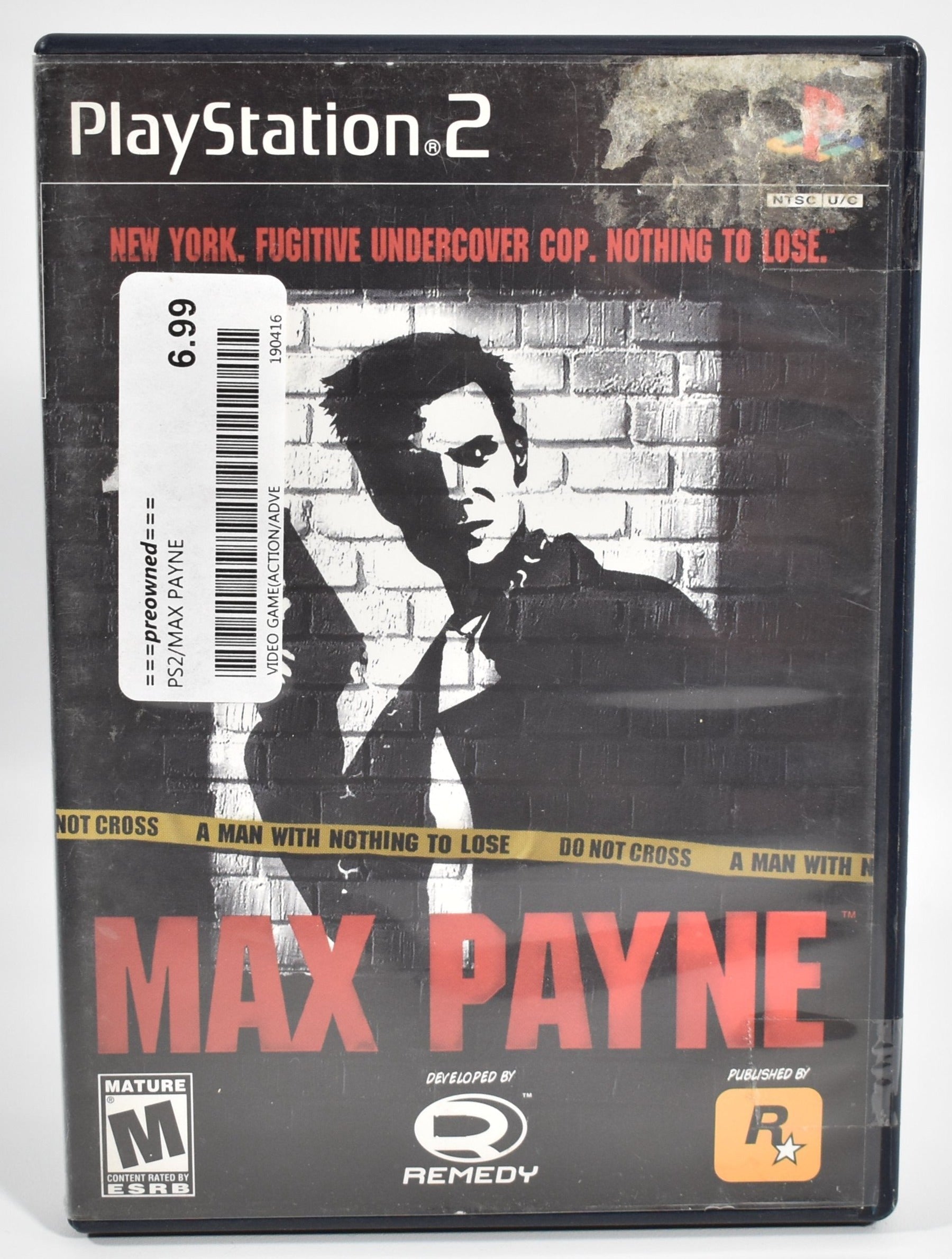 Sony Playstation 2 Video Game Max Payne USED