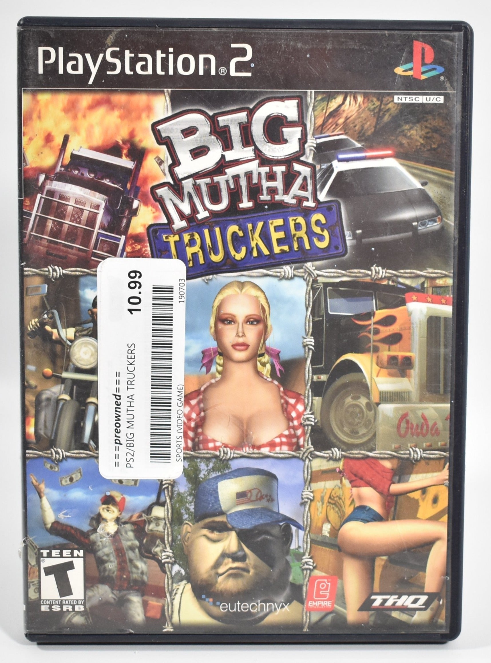 Sony Playstation 2 Video Game Big Mutha Truckers USED