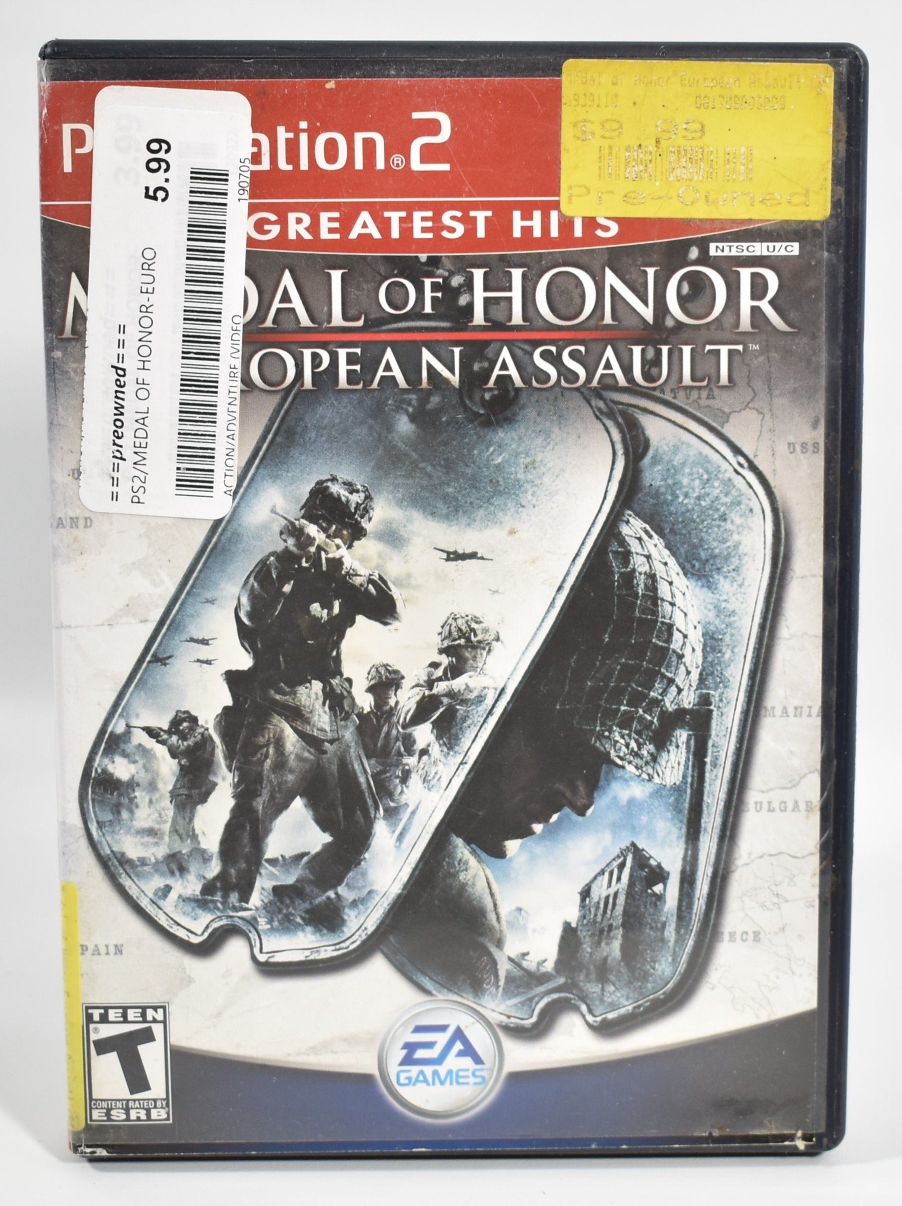 Sony Playstation 2 Video Game Medal of Honor European Assault EA