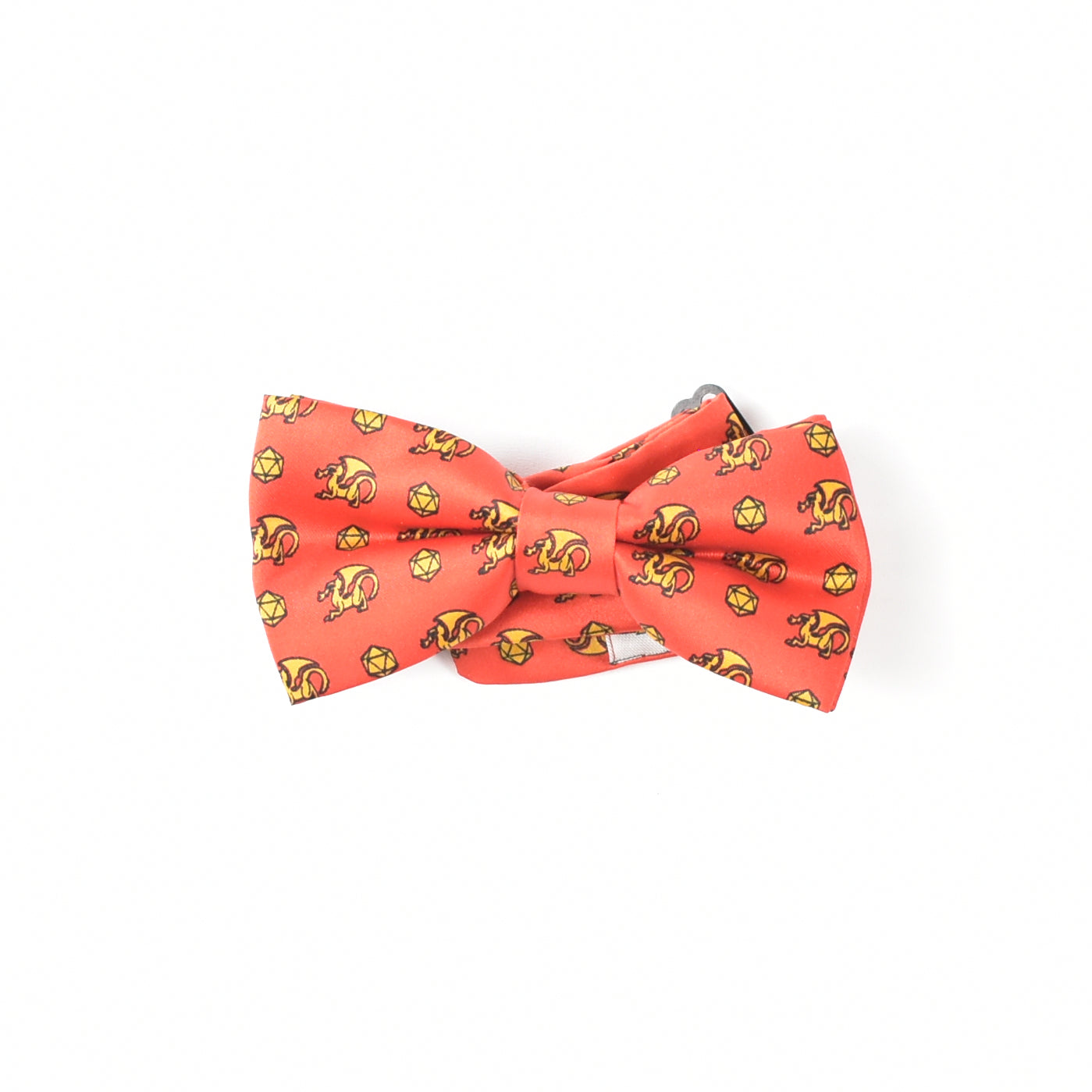 Black Tie Geek Bow Tie Loot Crate Dungeons and Dragons Necktie Red And Gold Bow