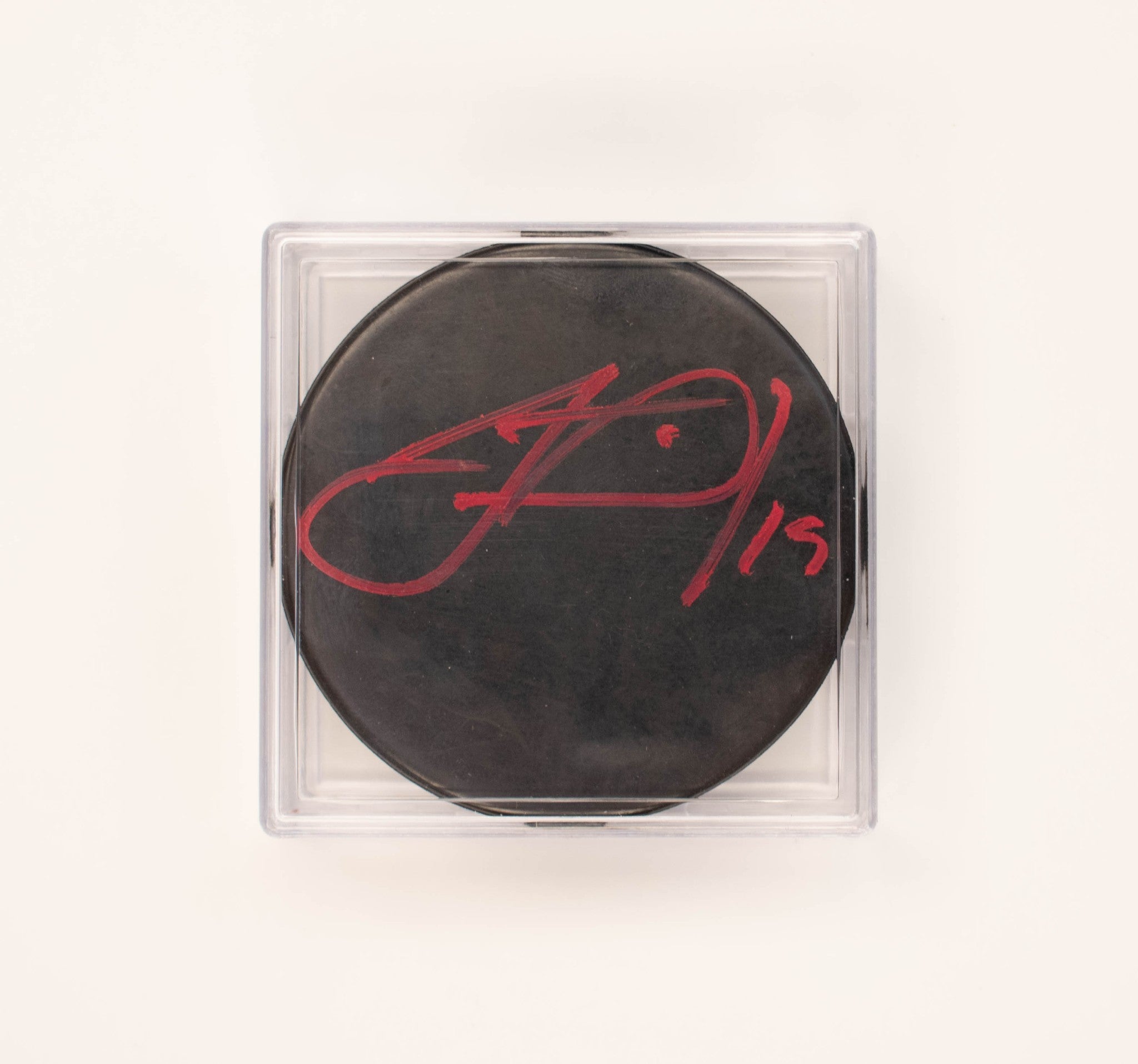 Hockey Puck Jonathan Toews Chicago Blackhawks Signed W COA #19