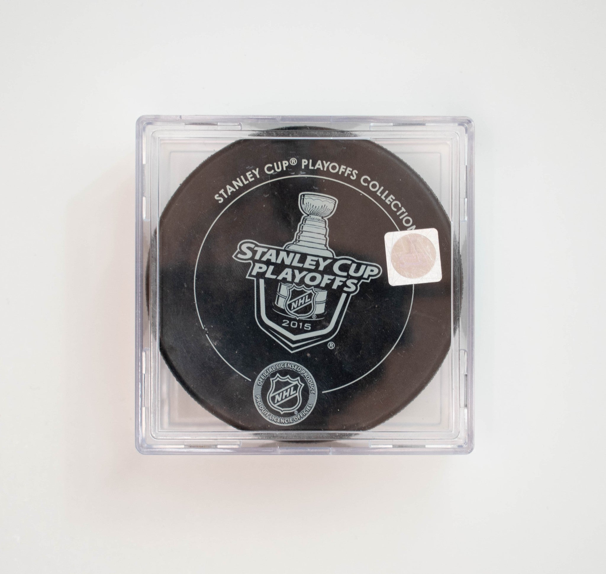 Hockey Puck Scott Darling Chicago Blackhawks Signed W COA #33