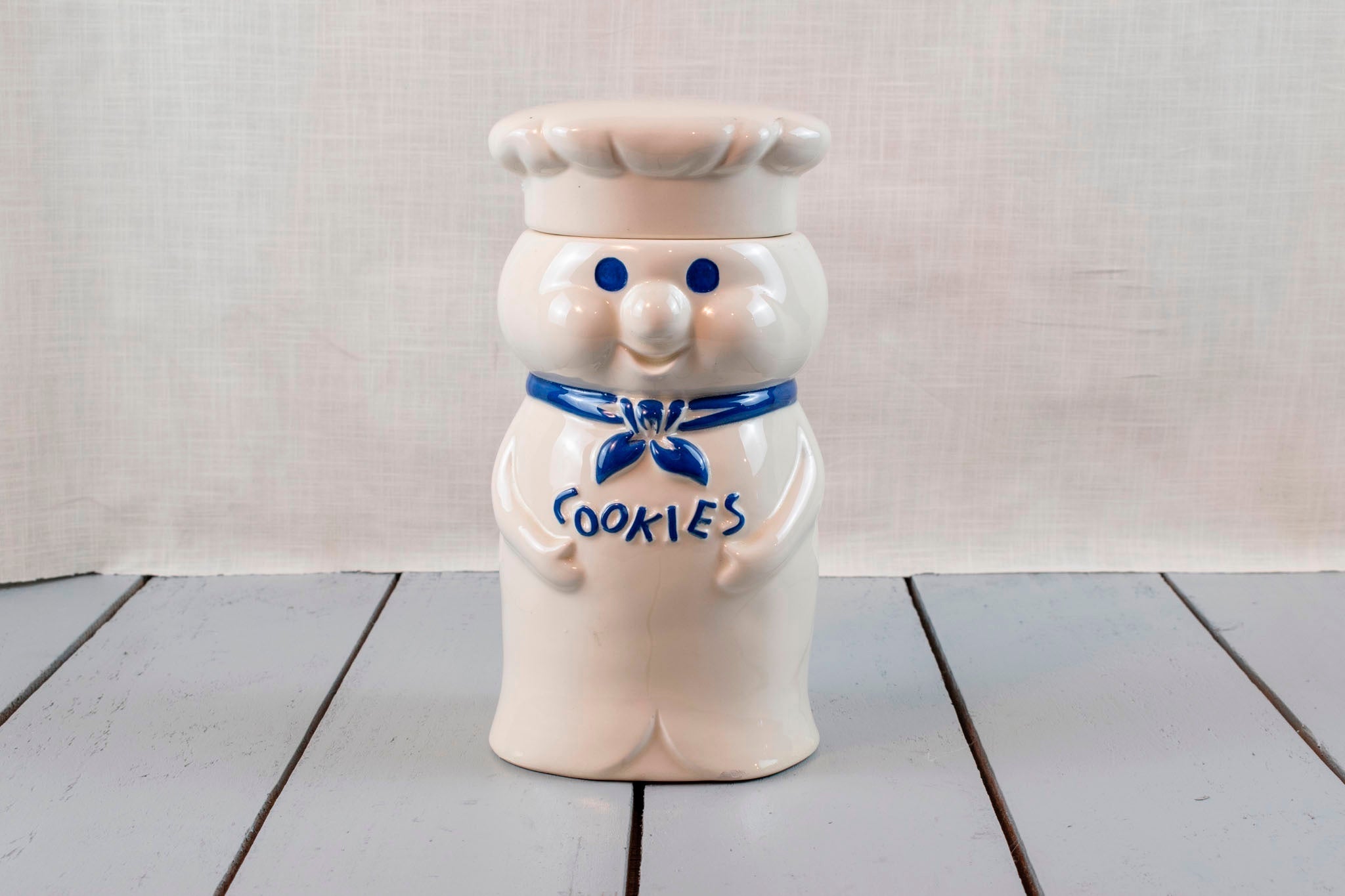 1973 Pillsbury Doughboy Cookie Jar Ceramic Collectible
